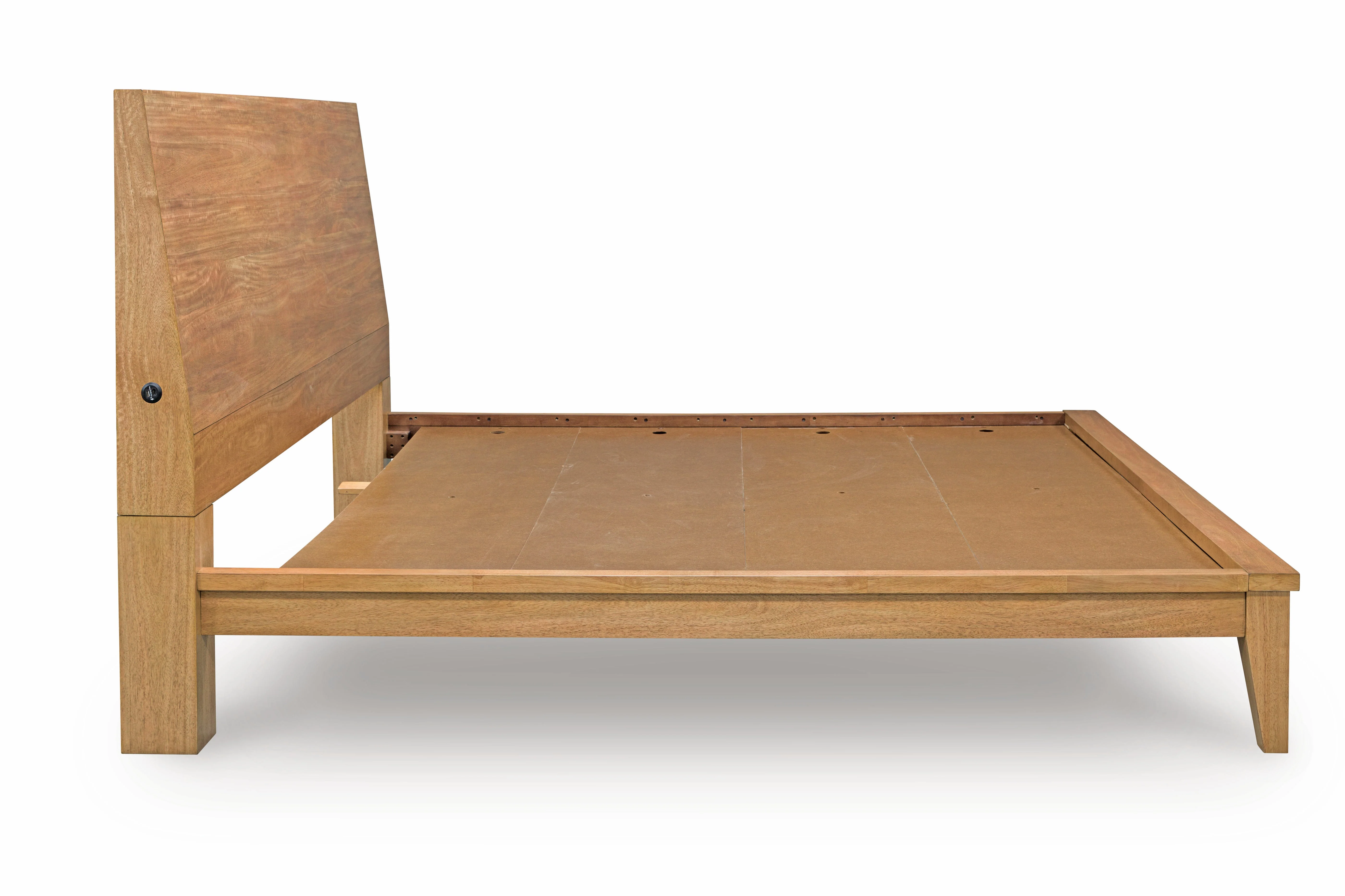 Sherbana Light Brown Queen Platform Bed - Image 17