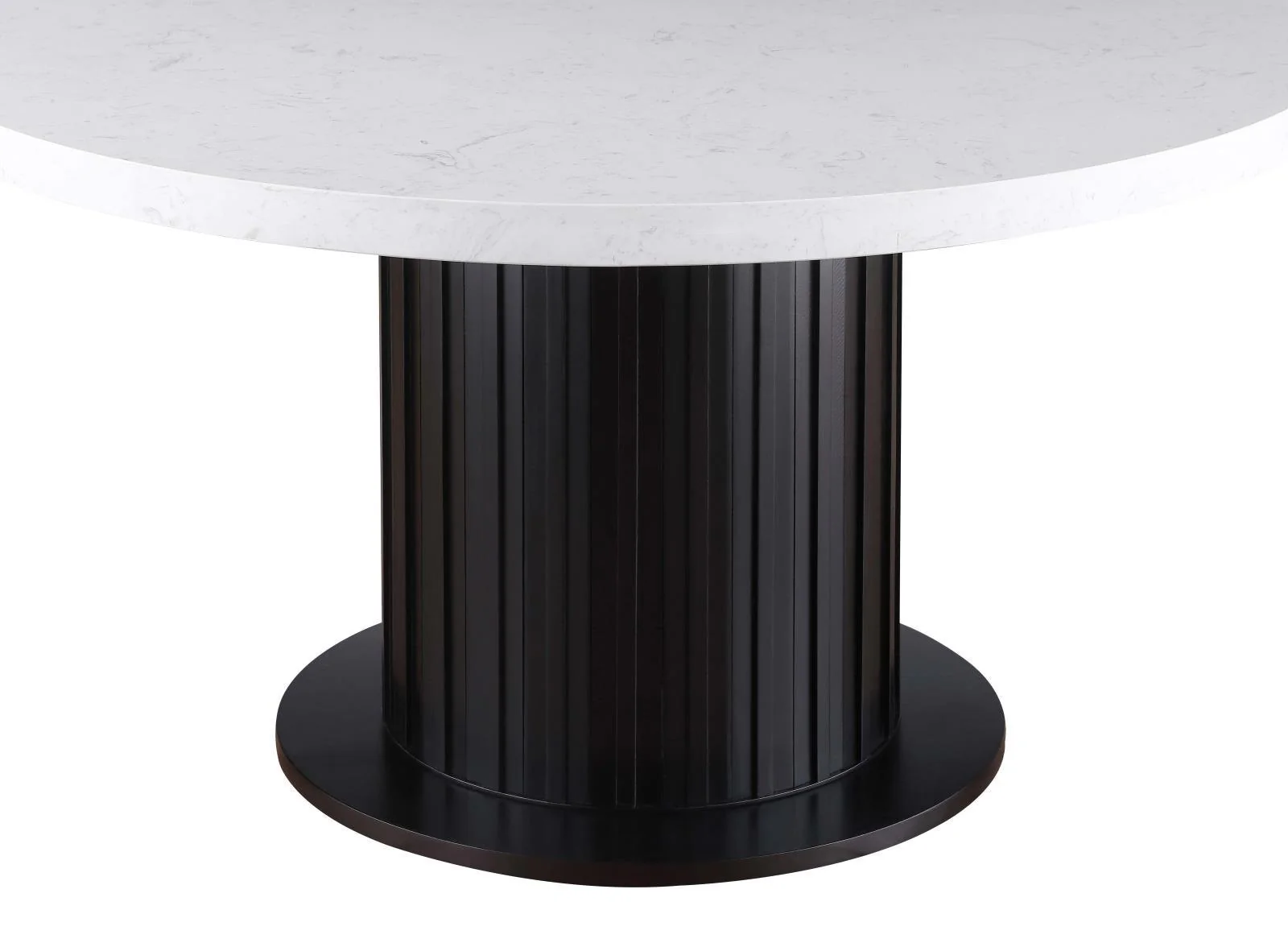 Sherry Rustic Espresso/White Round Dining Table - Image 4
