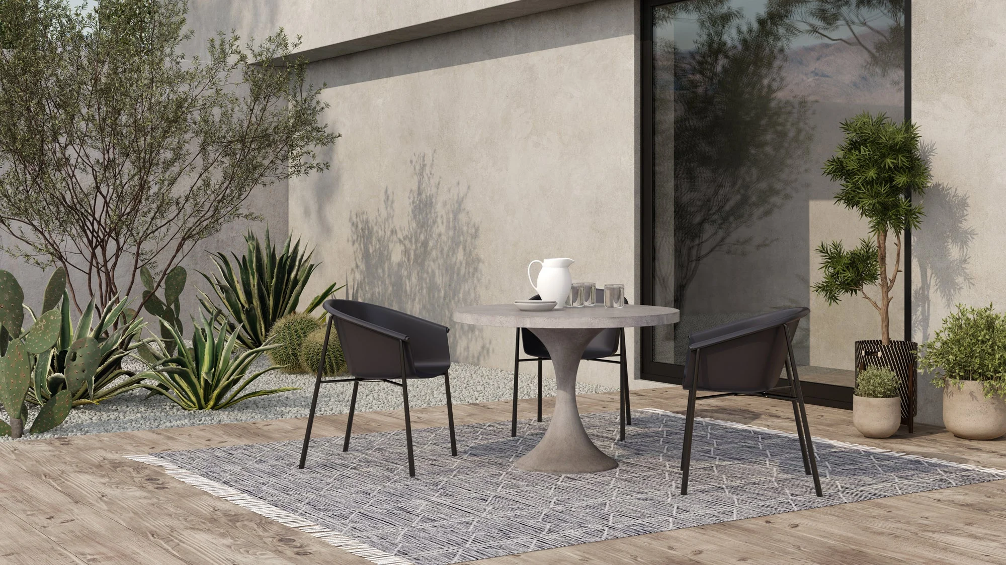 Shindig Outdoor Dining Chair Black - Image 4