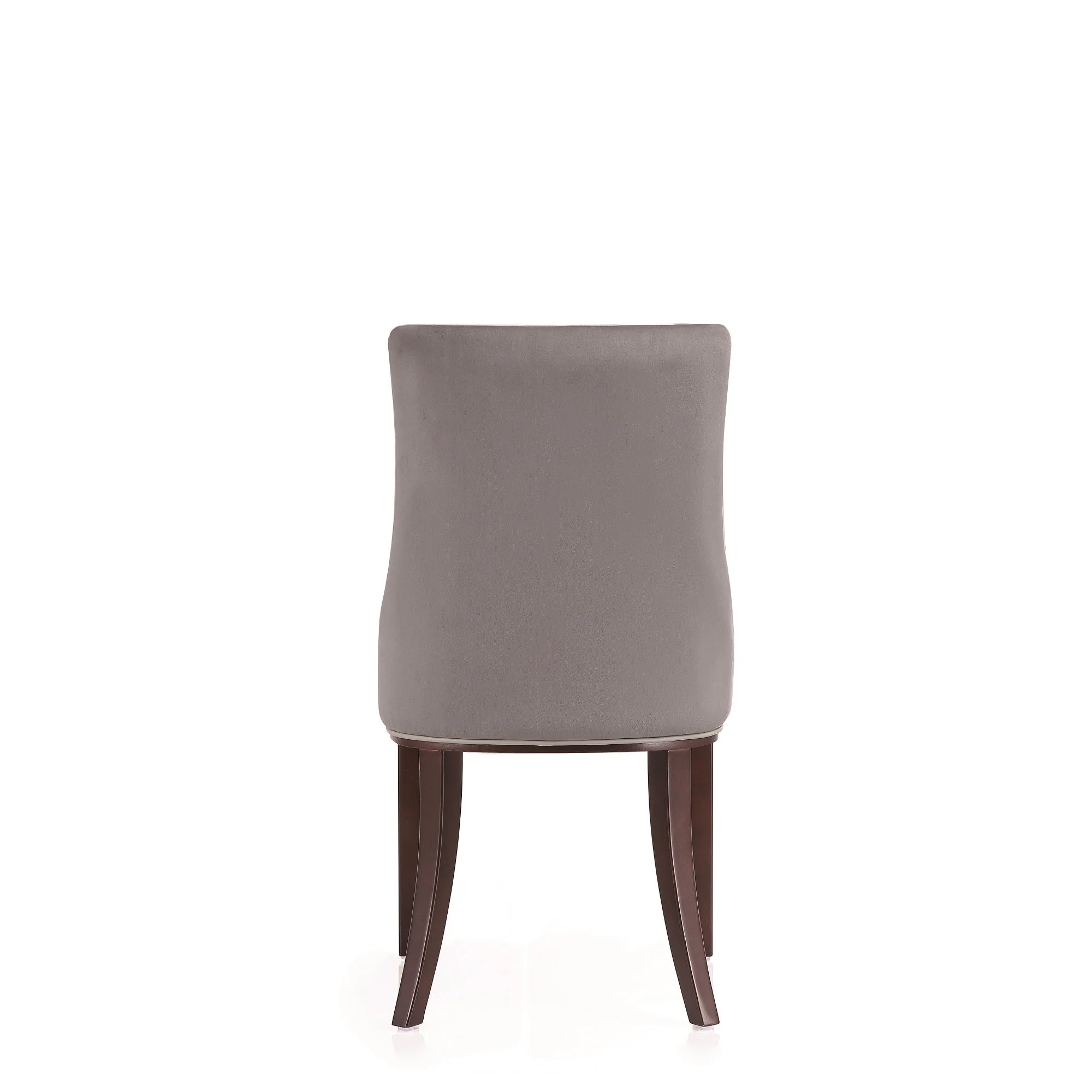 Shubert 8-Piece Faux Leather and Velvet Dining Chair Set in Light Grey - Image 10