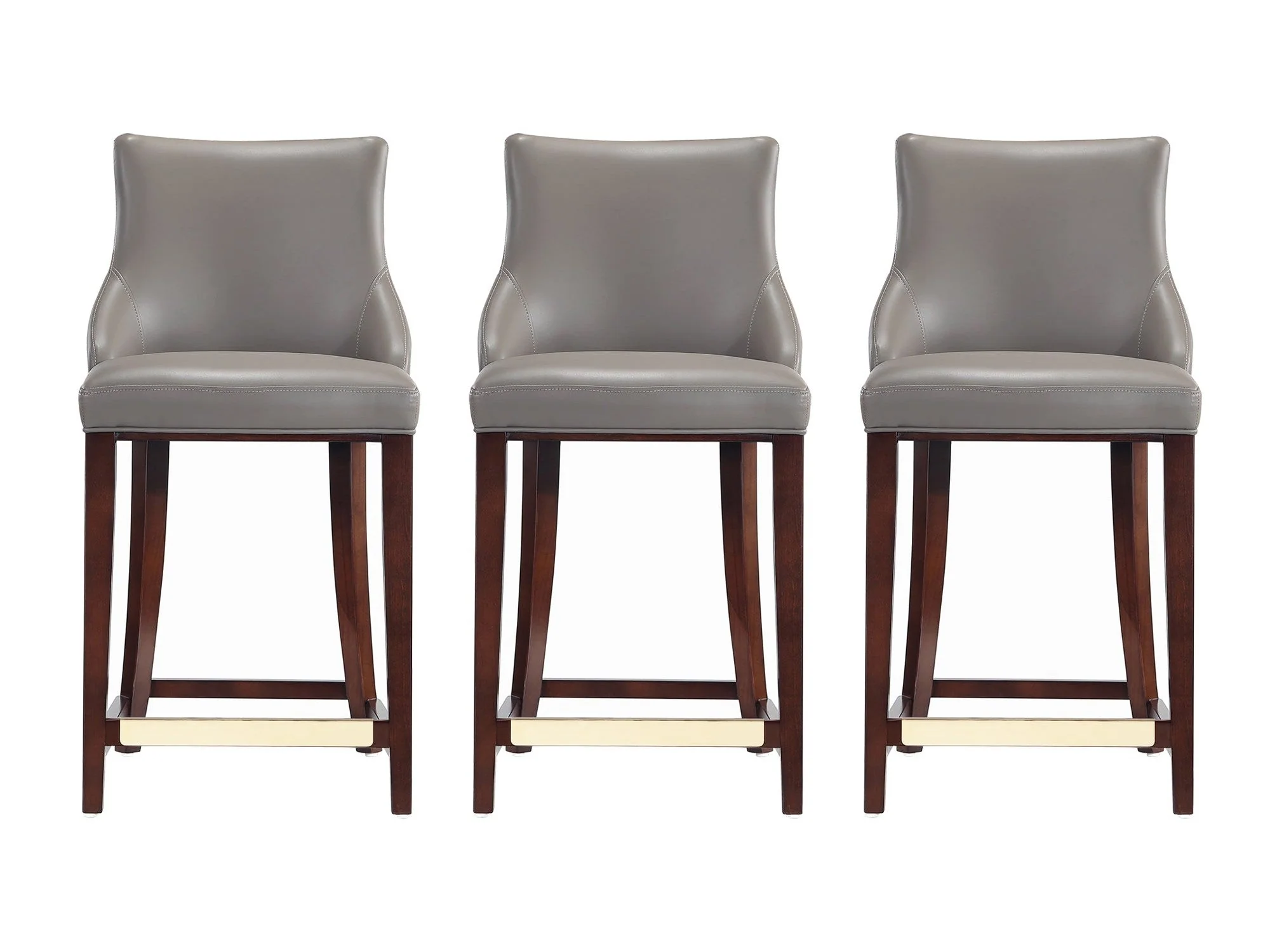Shubert Counter Stool in Dark Taupe (set of 3)