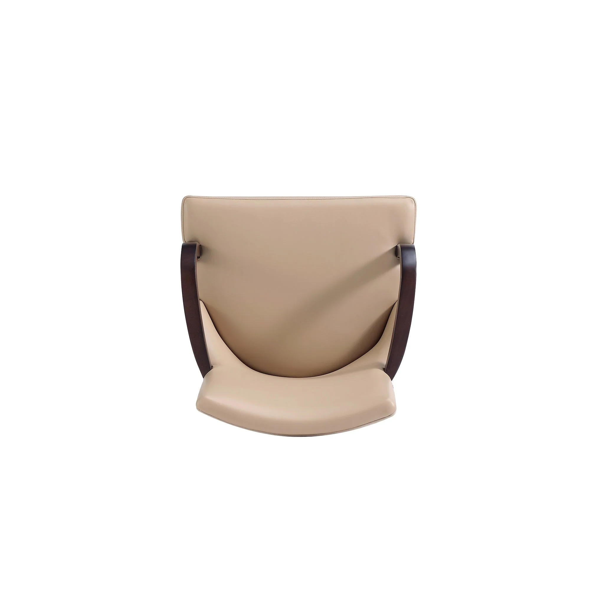 Shubert Faux Leather and Velvet Dining Armchair in Tan (set of 2) - Image 8