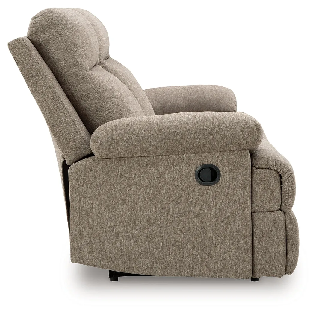 Side-Swipe Mocha Manual Reclining Sofa and Loveseat - Image 5