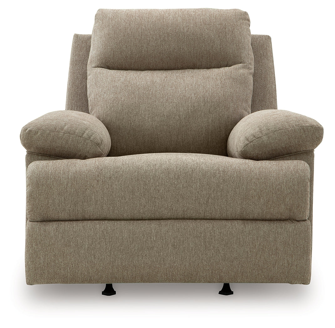 Side-Swipe Mocha Rocker Recliner - Image 3