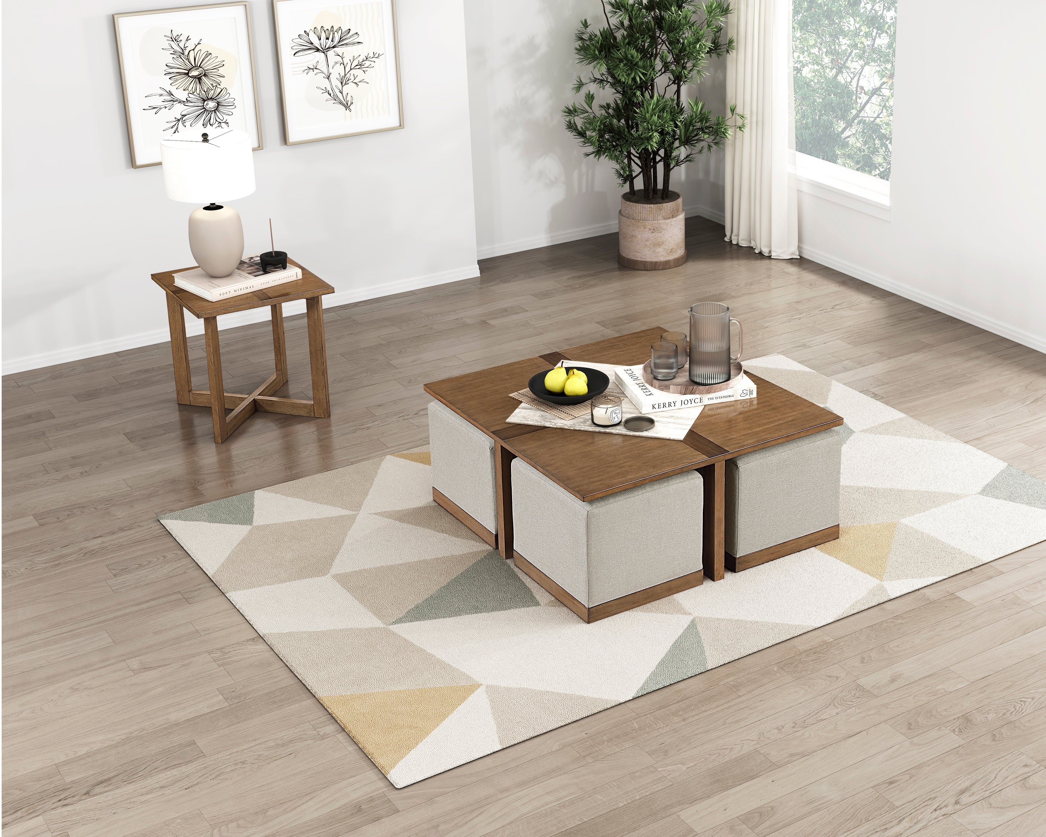 Sienna Light Gray End Table - Image 5