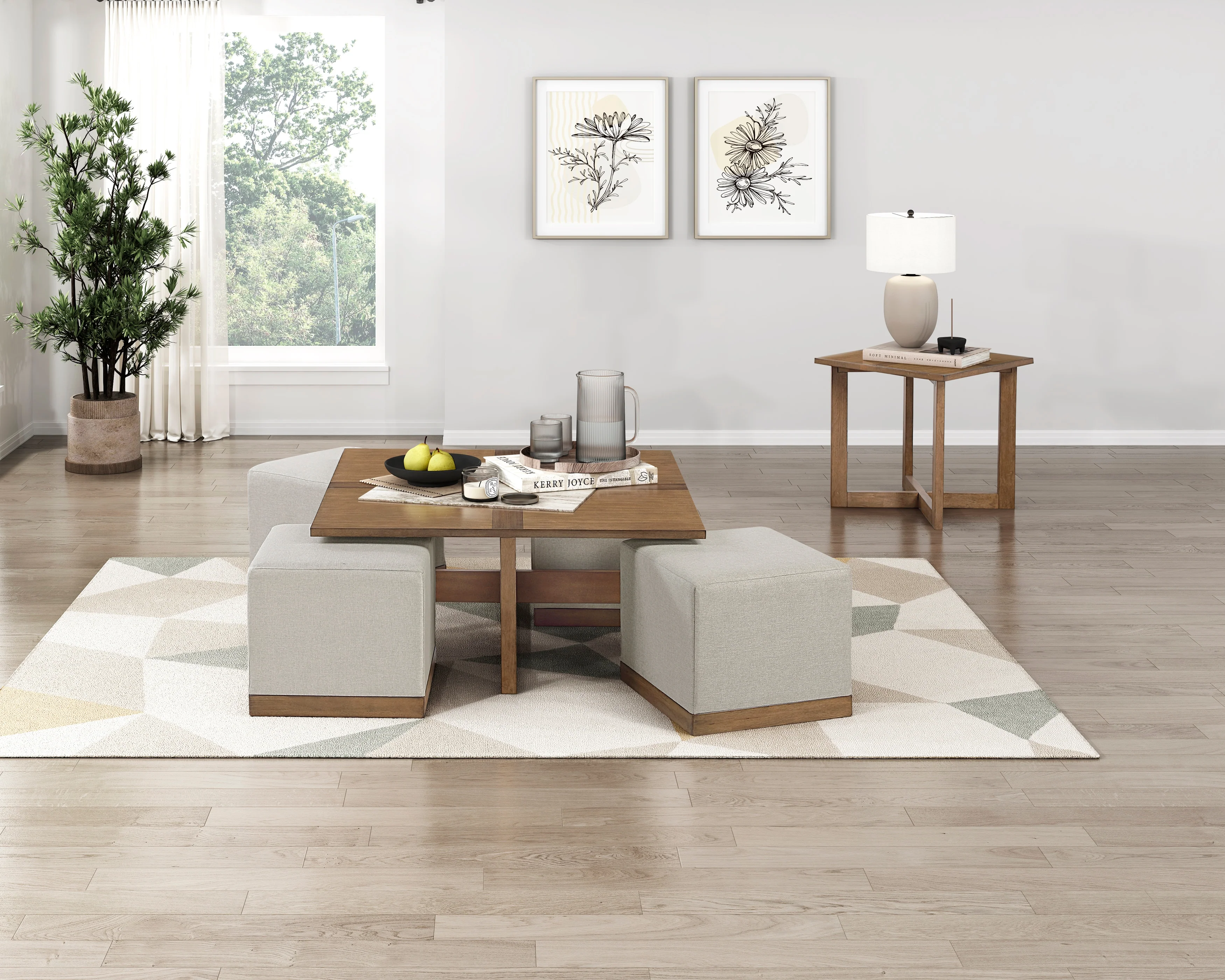 Sienna Light Gray End Table - Image 9