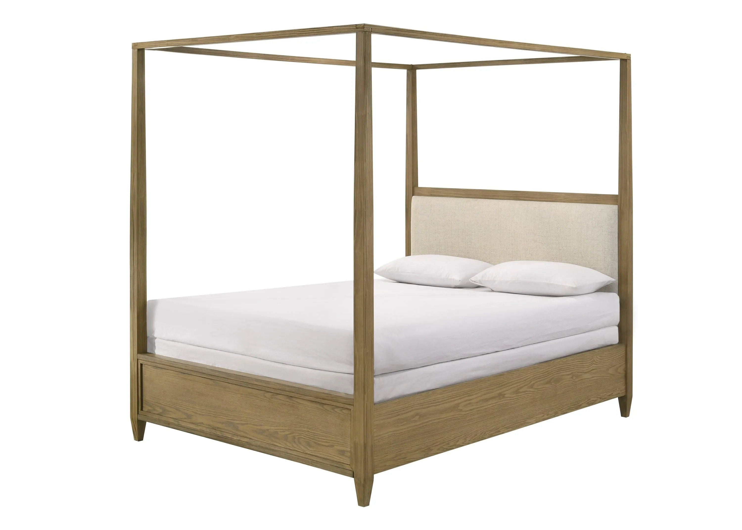 Sienna Rustic Natural Queen Canopy Platform Bed - Image 5