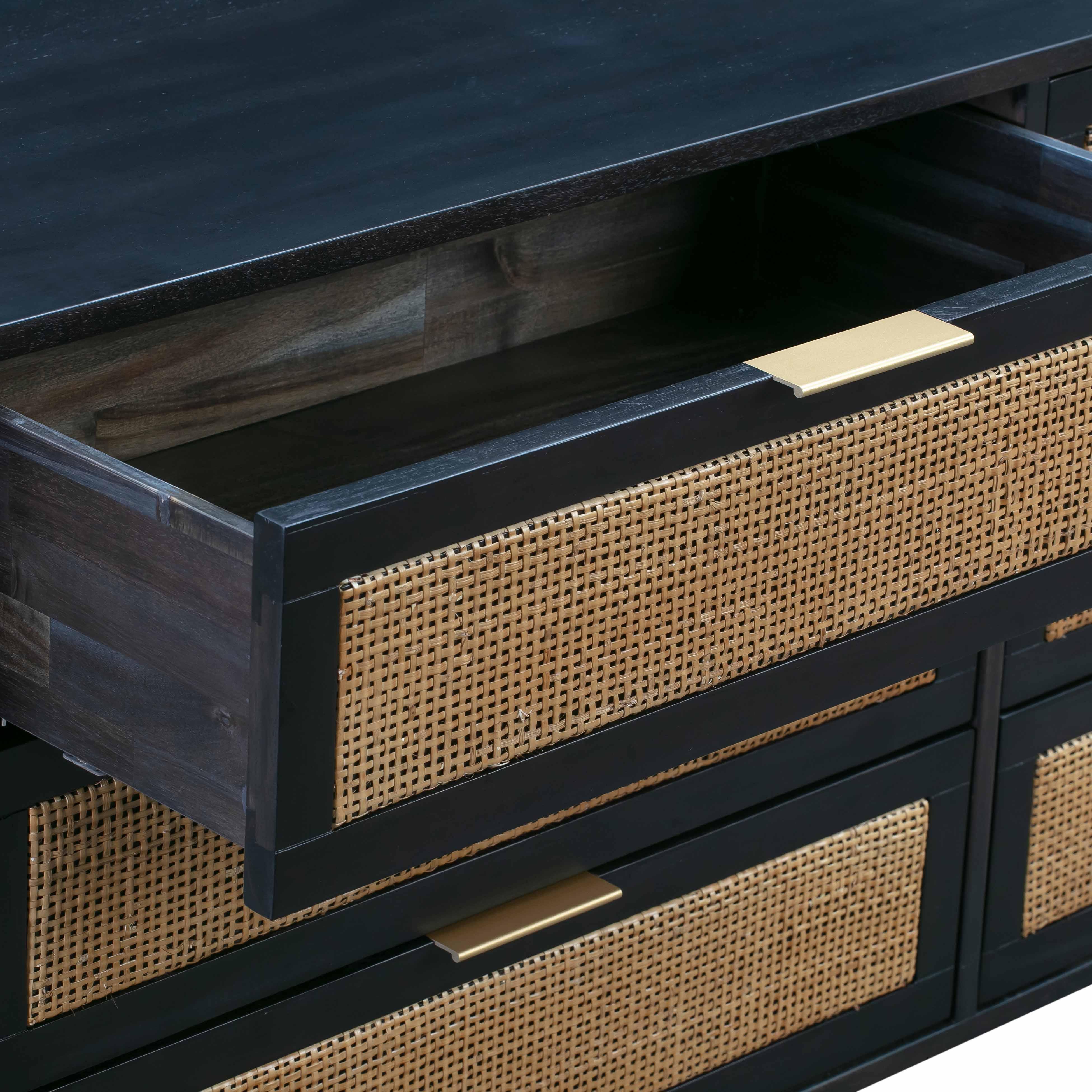 Sierra Cane 6 Drawer Dresser - Image 5