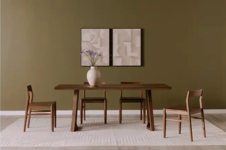 Silas Dining Table Walnut Brown - Image 2