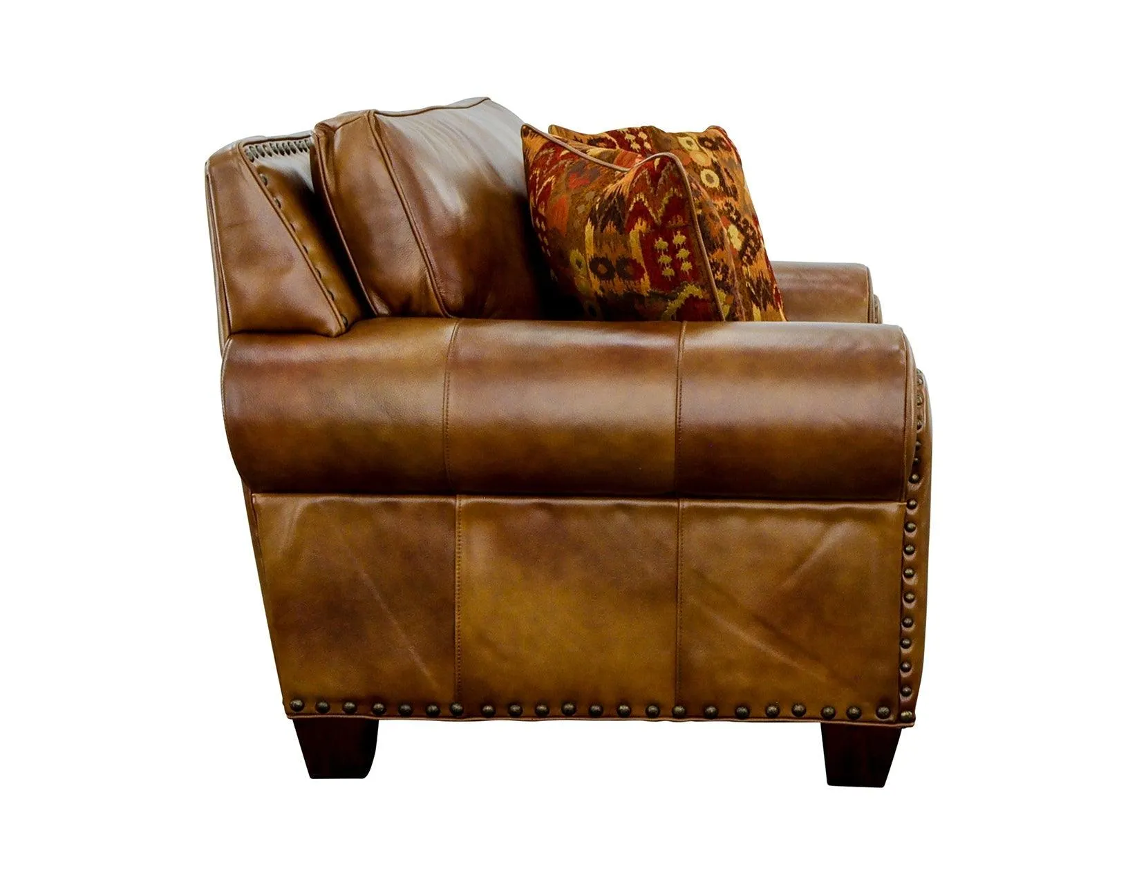 Silverado Camel Top-Grain Leather Oversized Chair - Image 5