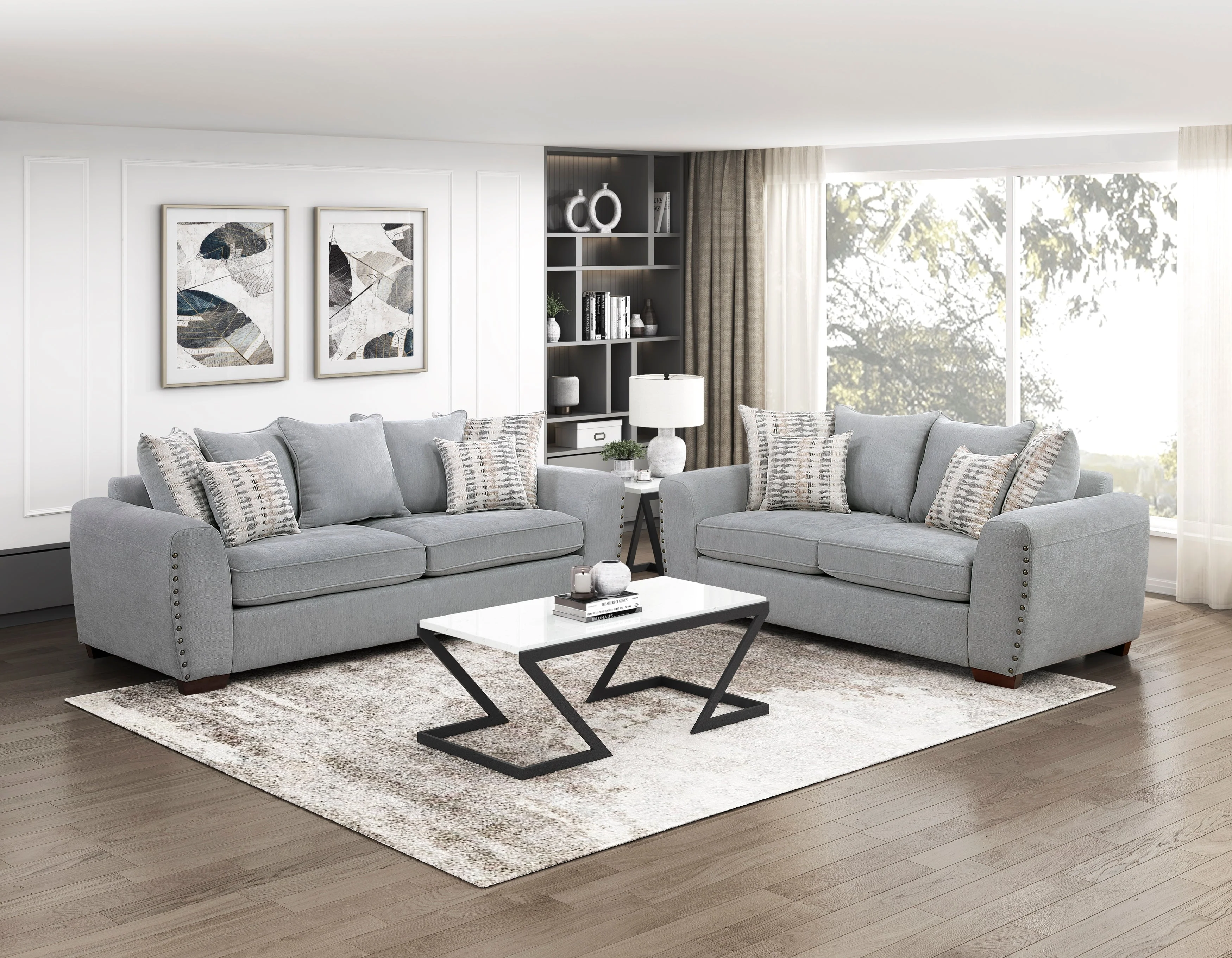 Silverthorne Gray Living Room Set - Image 2