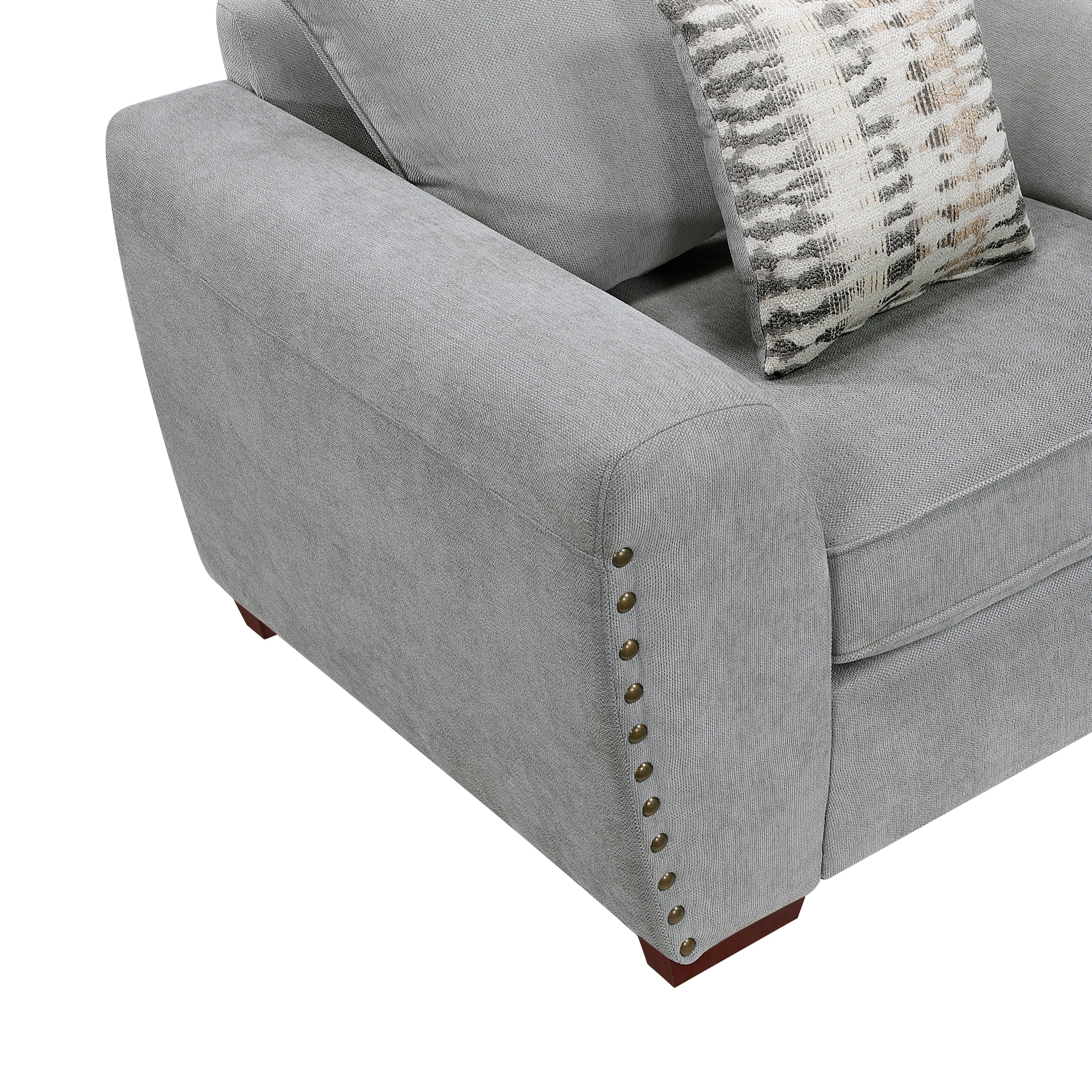 Silverthorne Gray Sofa - Image 7