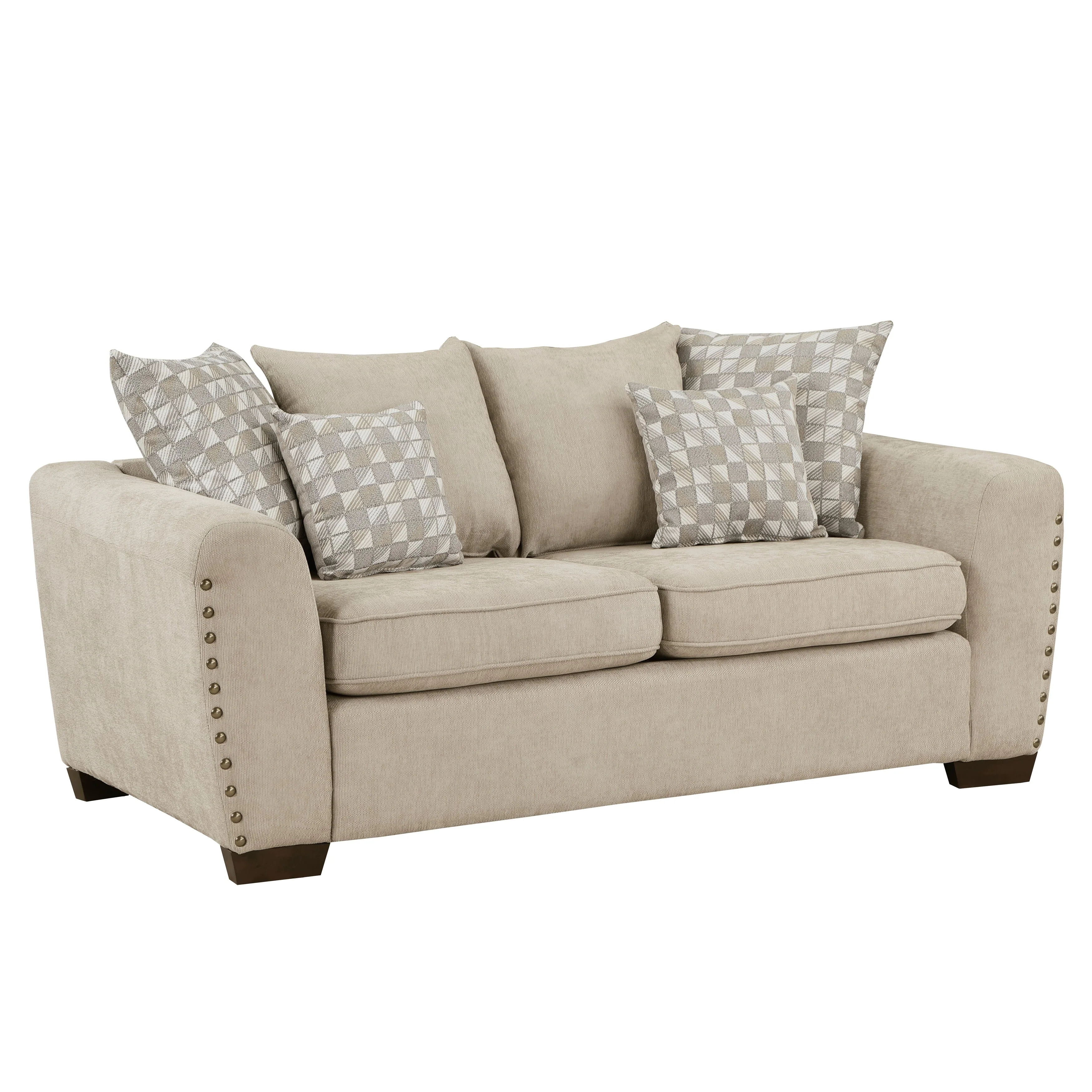 Silverthorne Light Brown Loveseat - Image 3