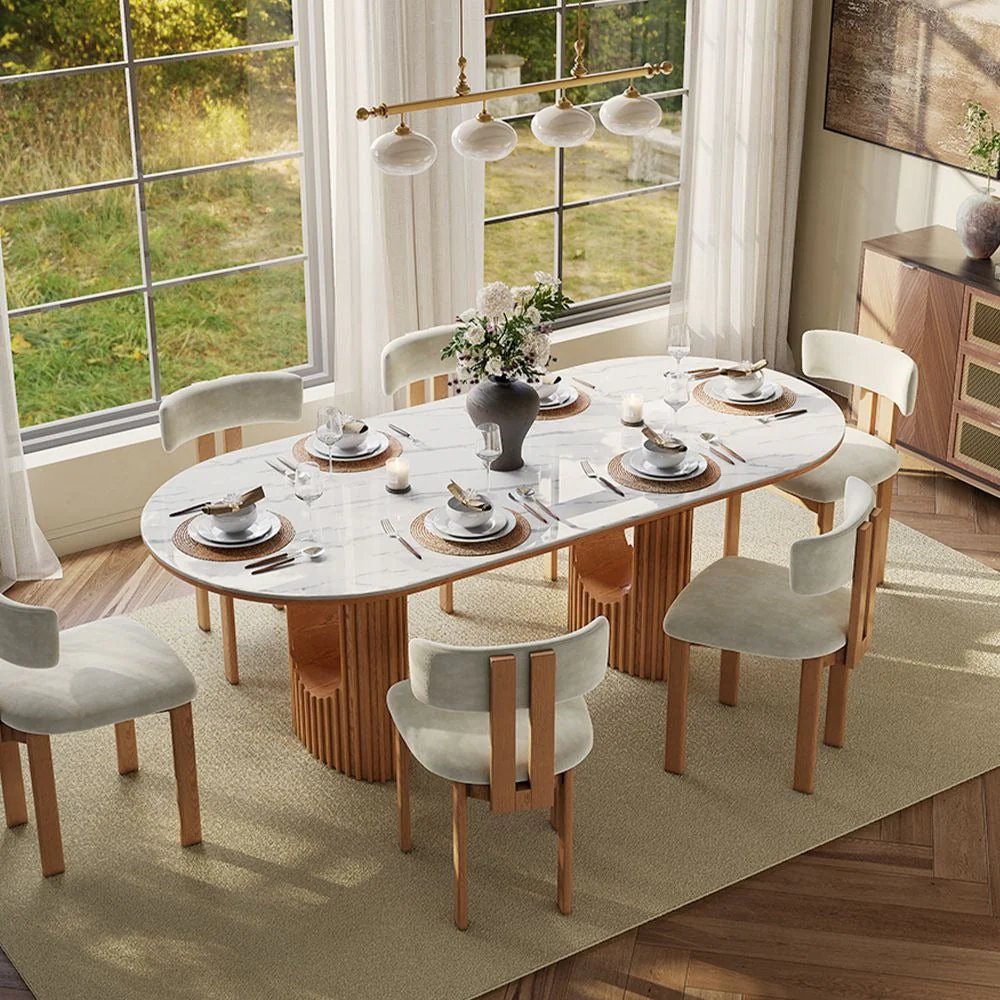 Silvo 79" Table Glossy White Dining Table - Image 4