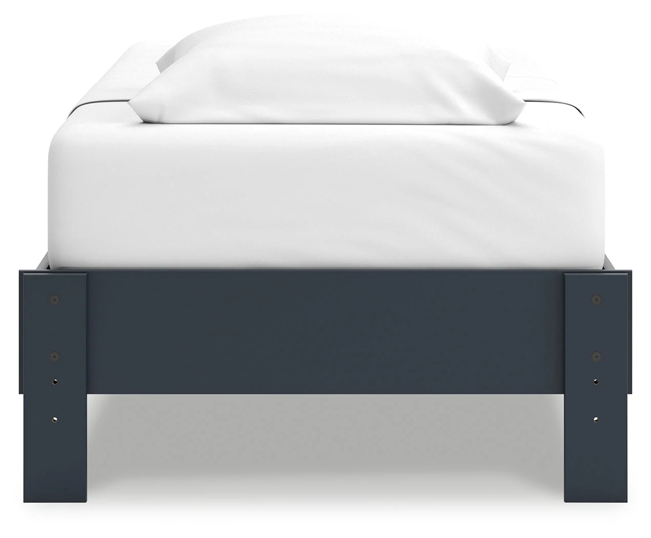 Simmenfort Navy Blue Twin Platform Base Bed - Image 3