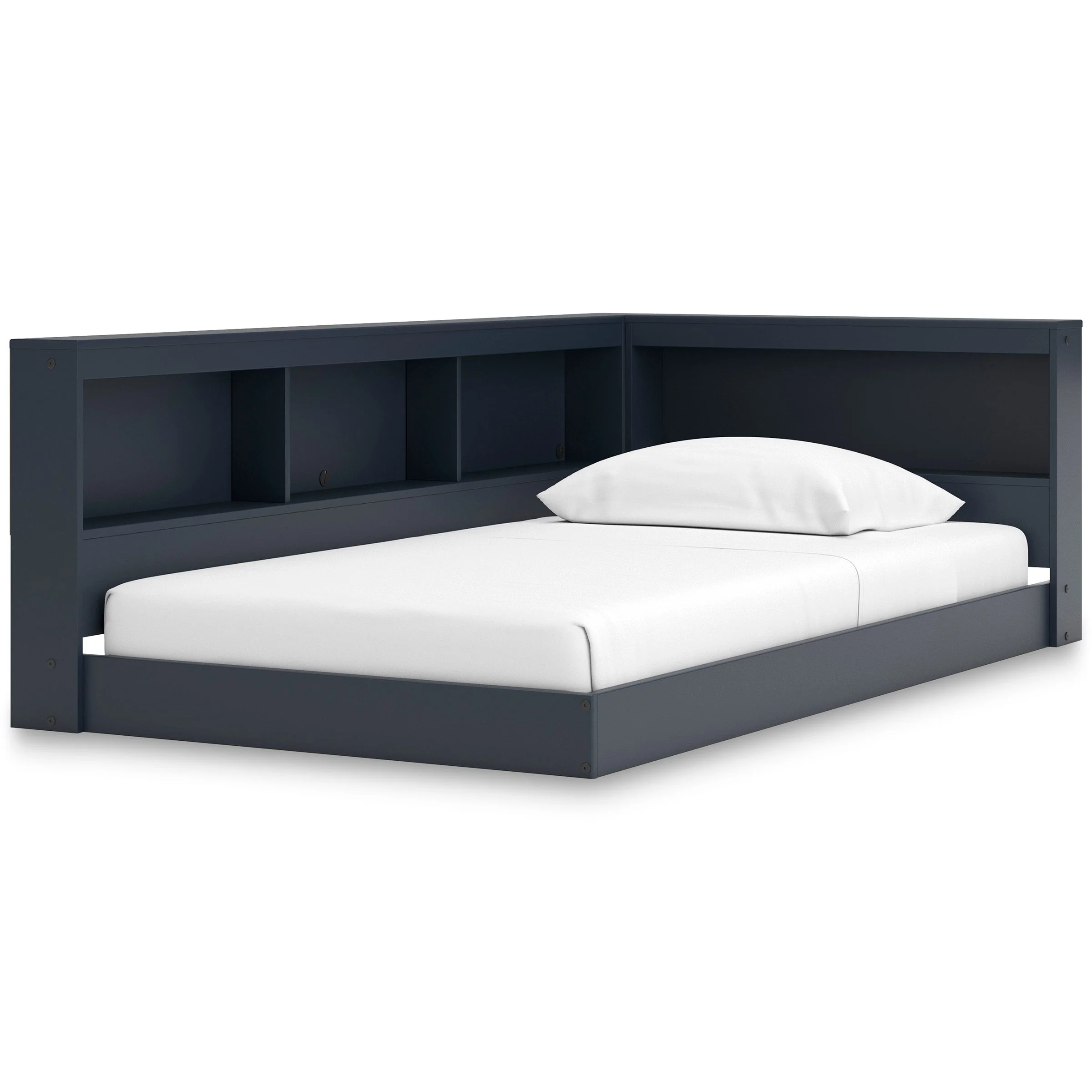 Simmenfort Navy Blue Youth Bookcase Storage Bedroom Set - Image 4