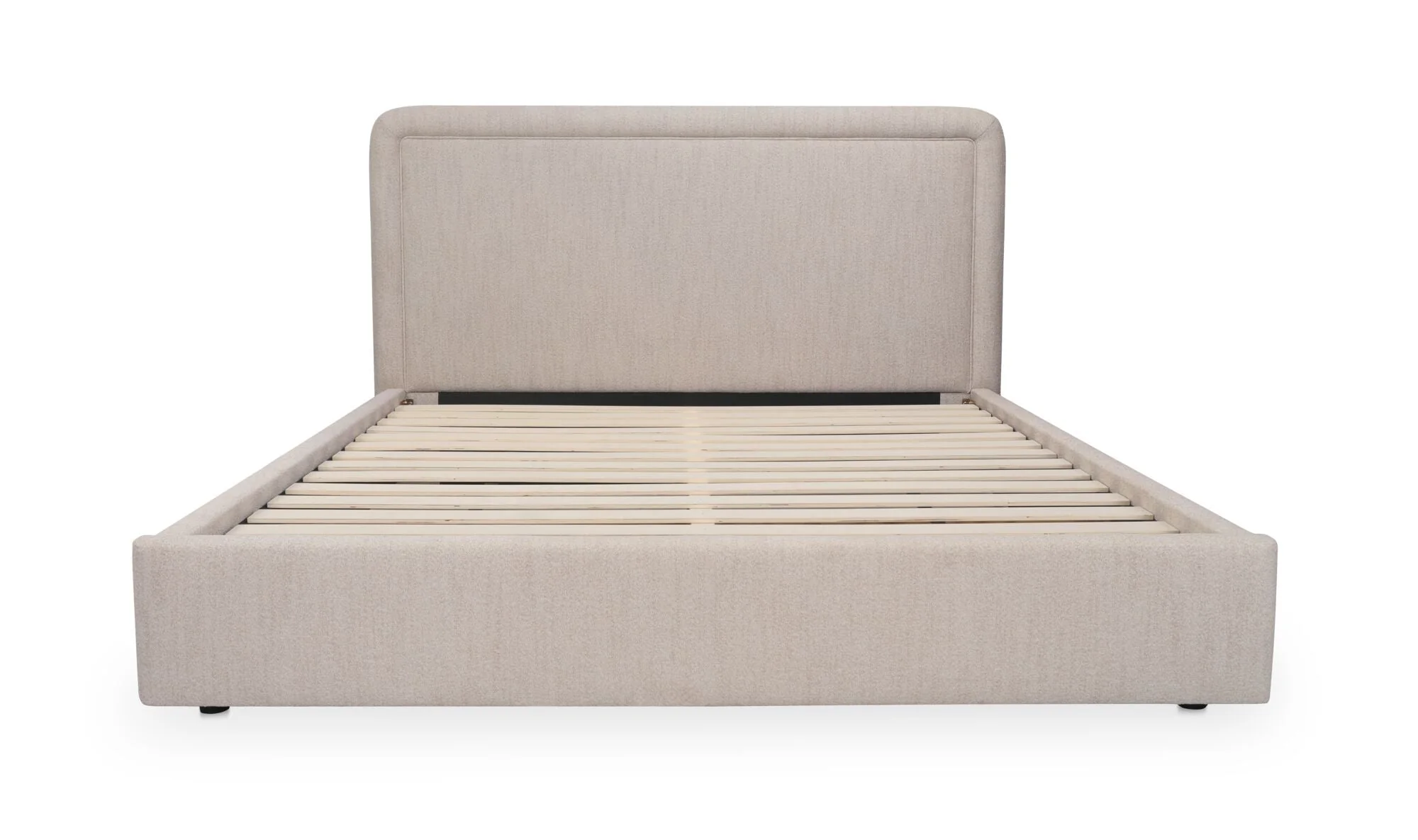 Simon Queen Storage Bed Flecked Beige - Image 4