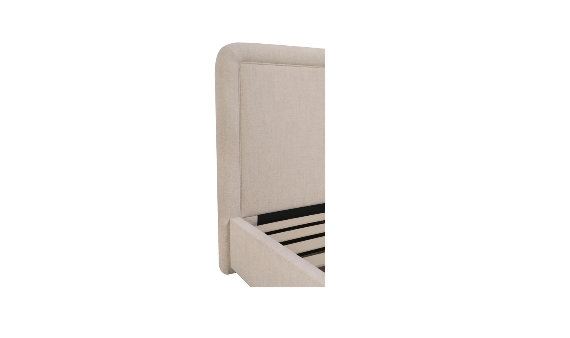 Simon Queen Storage Bed Flecked Beige - Image 9