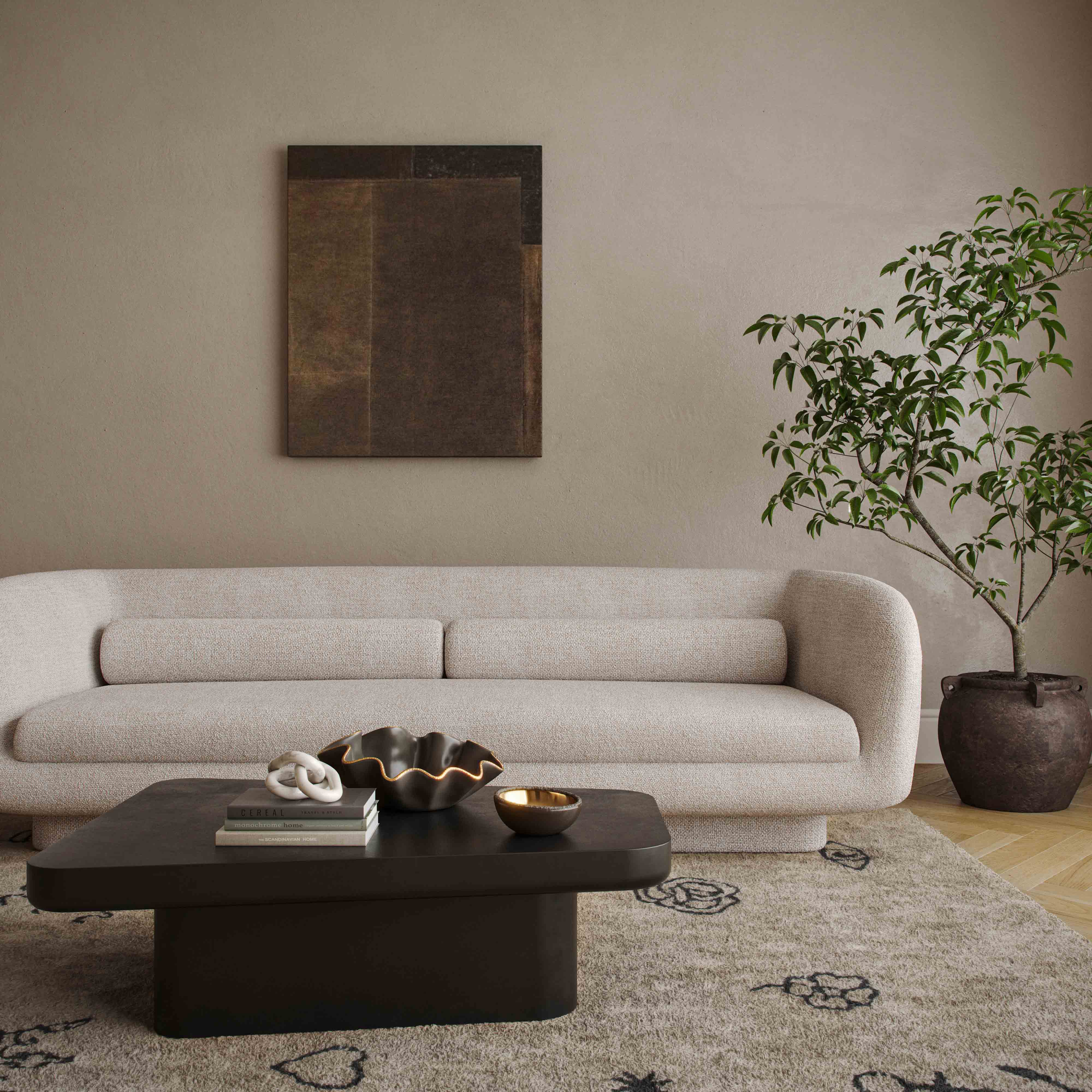 Simone Cream Boucle Sofa - Image 2