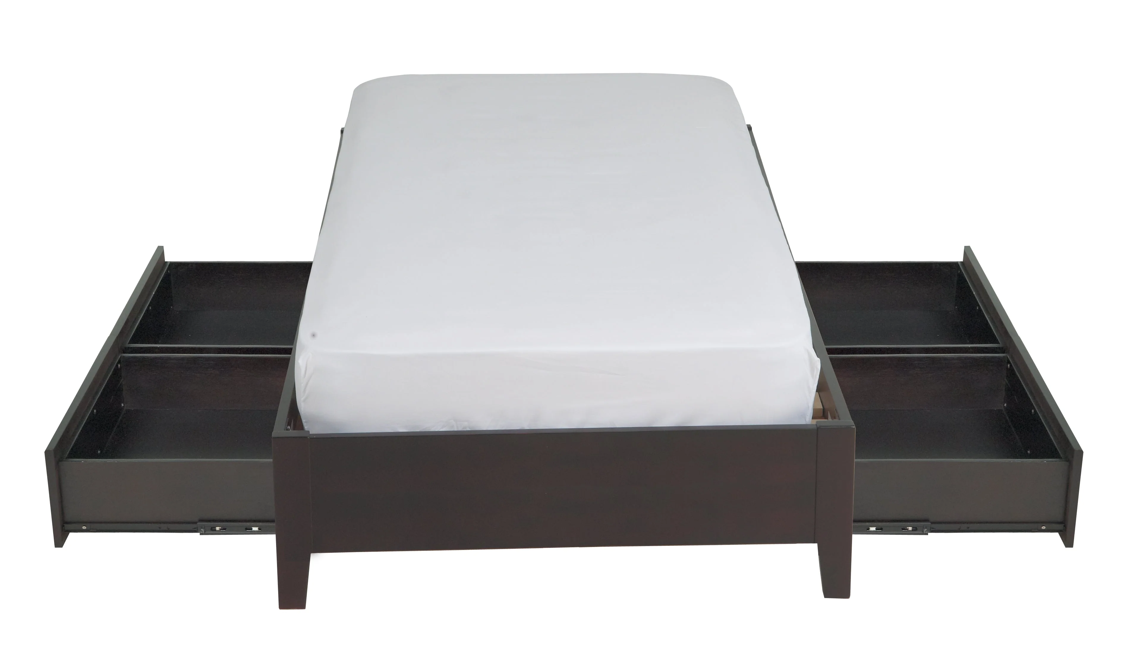 Simple Wood Eastern King Storage Bed in Espresso - Image 12
