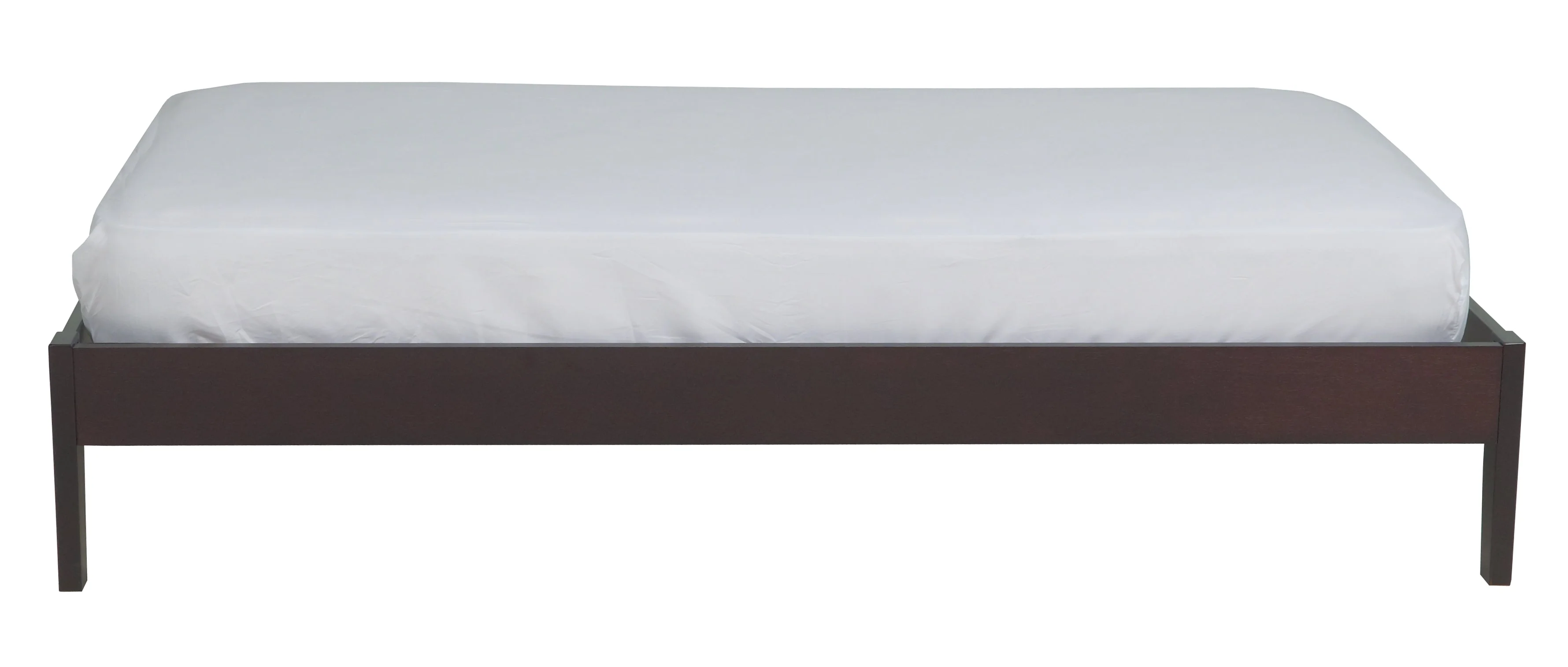 Simple Wood Full Platform Bed in Espresso - Image 7