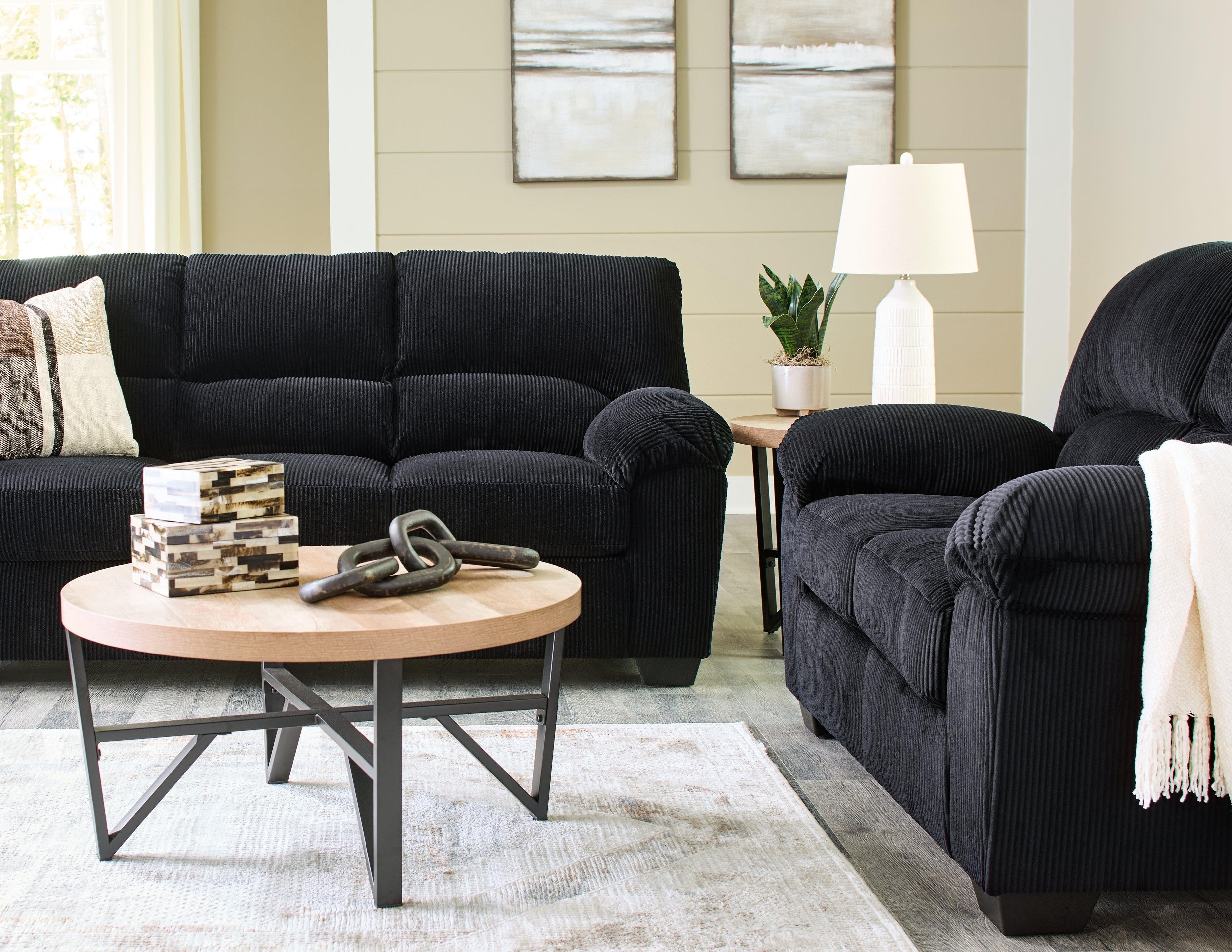 SimpleJoy Onyx Sofa & Loveseat - Image 5