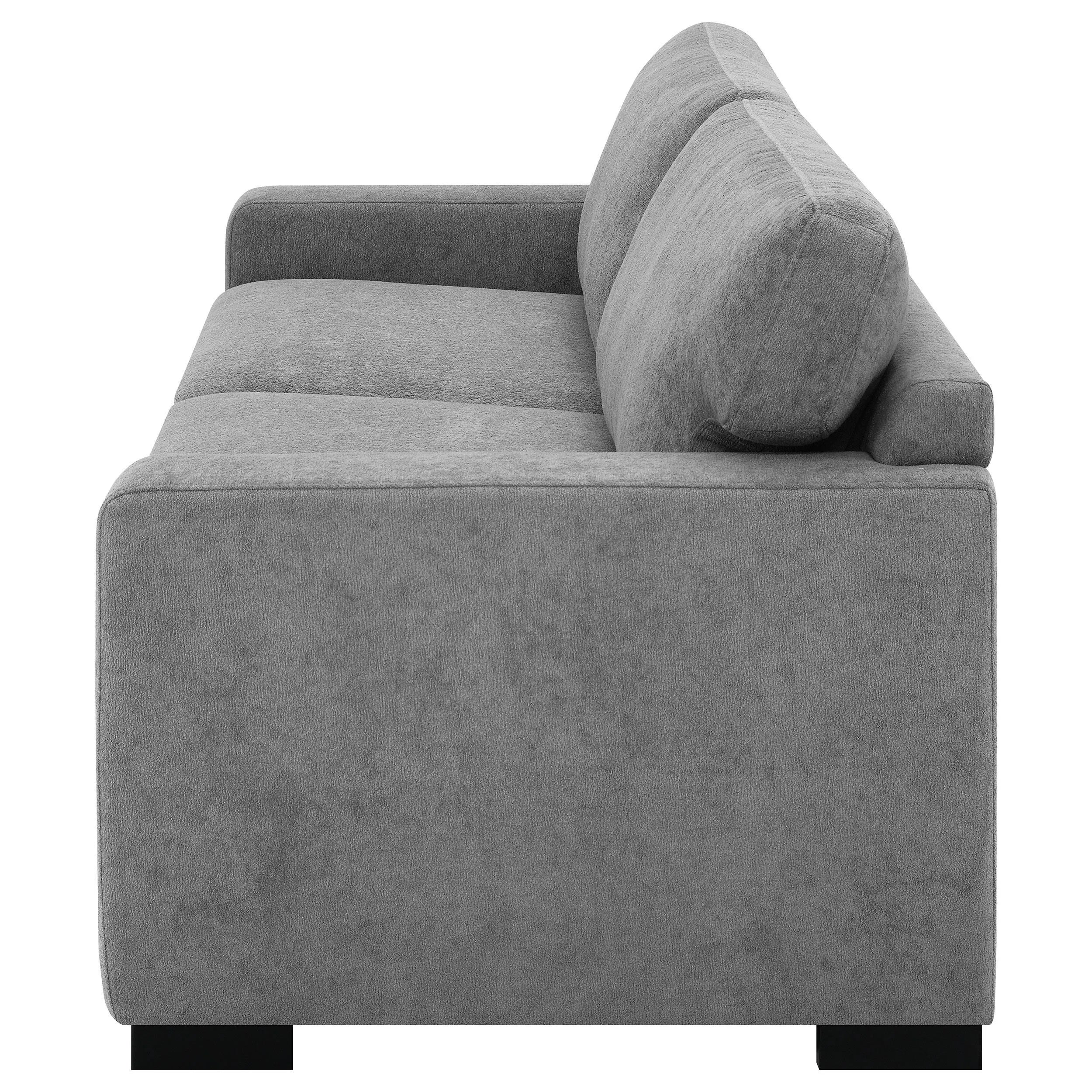 Simpson Upholstered Sofa Sleeper with Queen Mattress Grey - Image 6