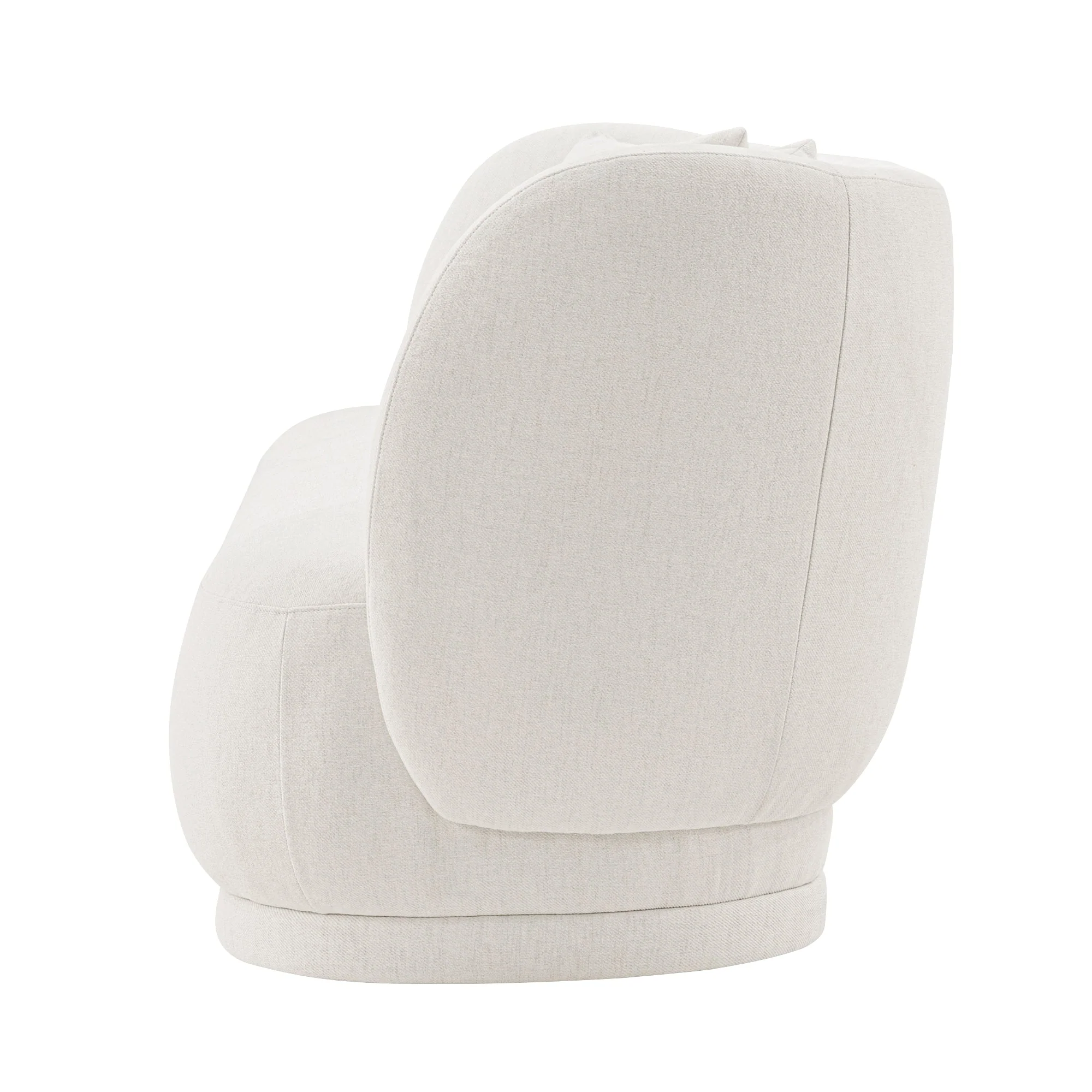 Siri 2 Piece Sofa and Accent Chair Set in Cream - Image 8