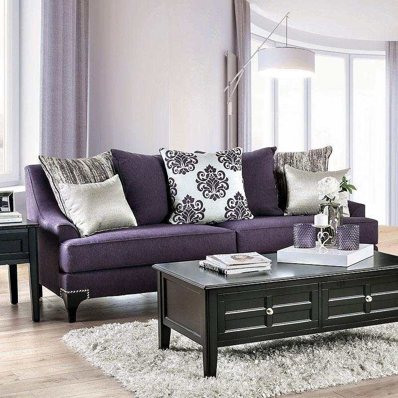 Sisseton Purple Stationary Sofa & Loveseat - Image 2