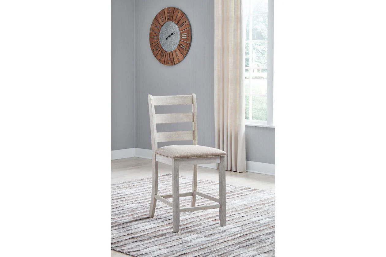 Skempton White/Light Brown Counter Height Chair, Set of 2 - Image 2