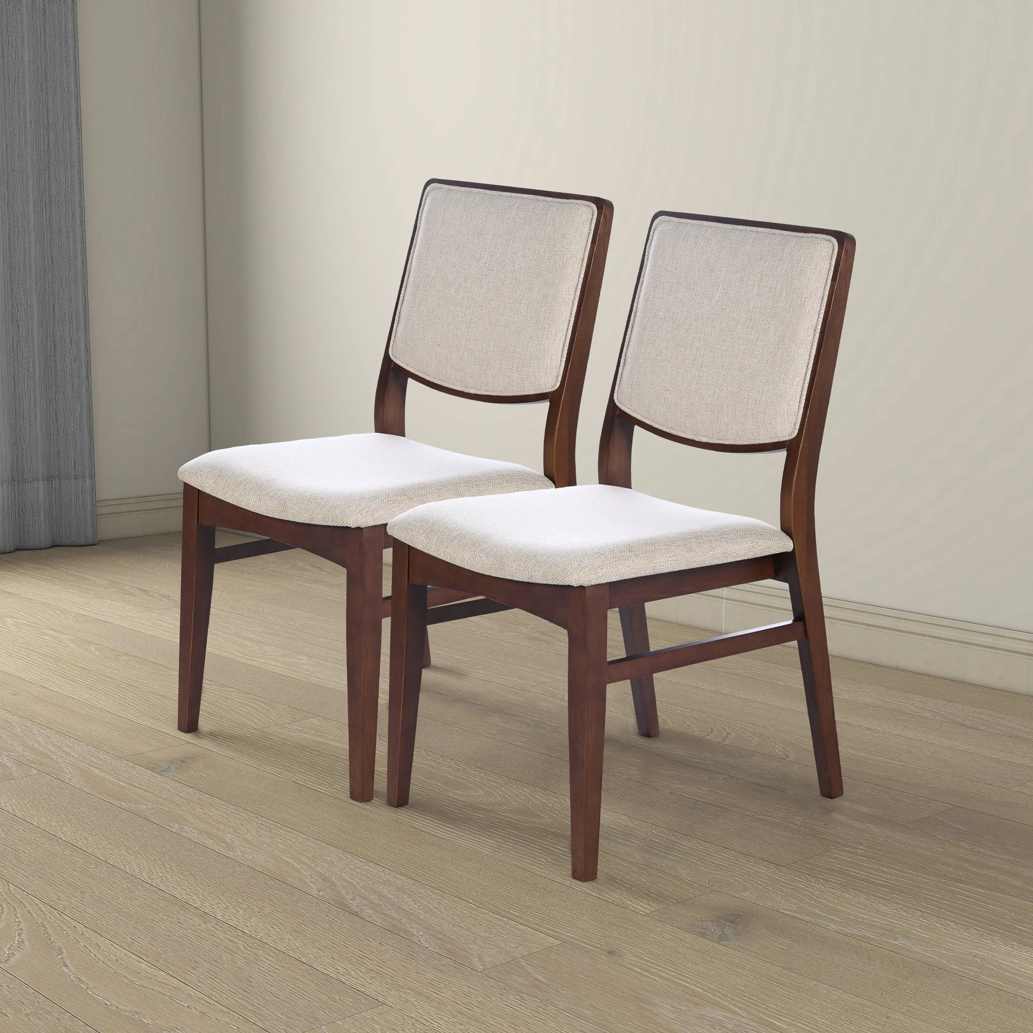Skylar Beige Fabric Dining Chair (Set Of 2) - Image 5
