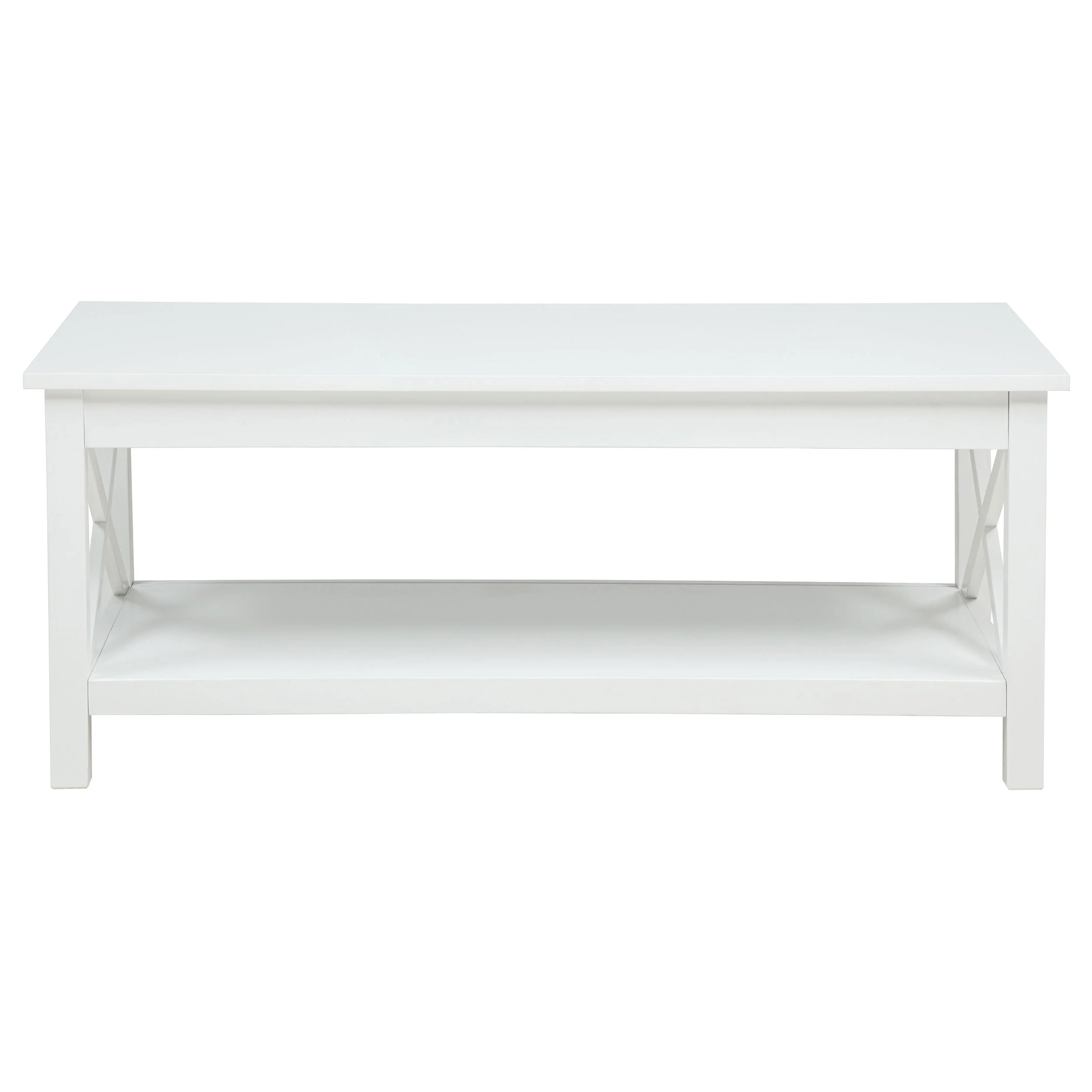 Skyview White 3-piece Rectangular Lift Top Coffee Table Set - Image 9