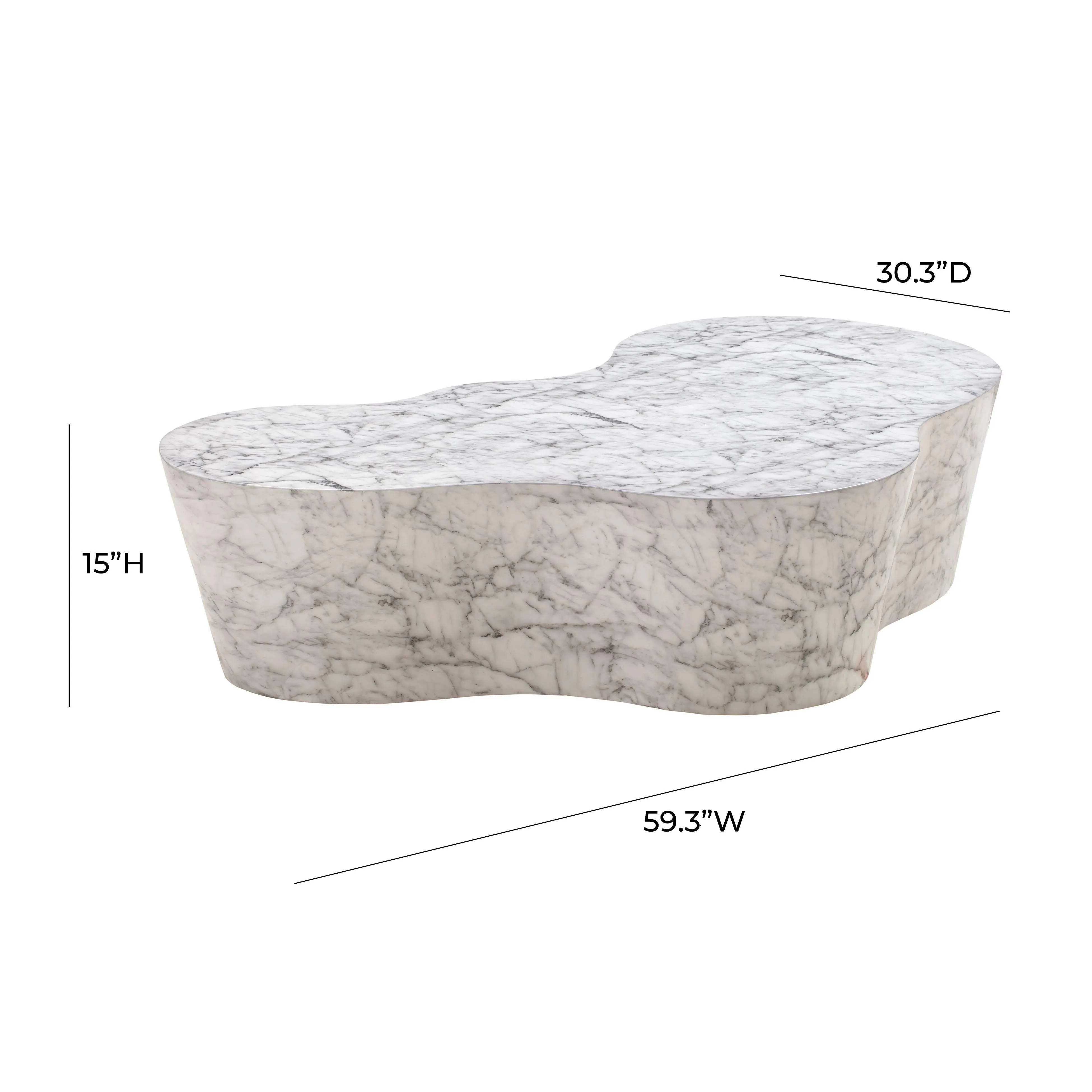 Slab Concrete Indoor / Outdoor Coffee Table - Image 7