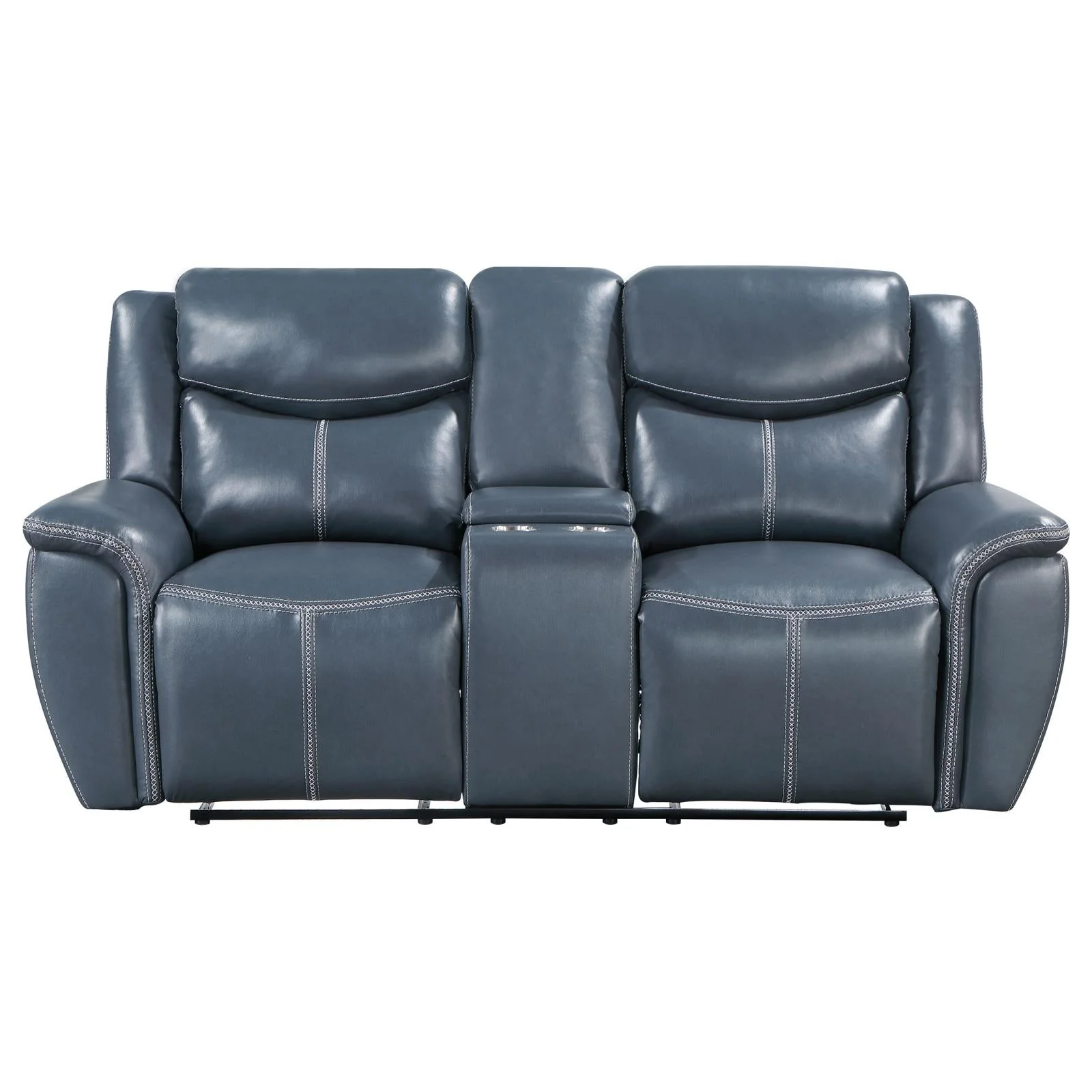 Sloane Blue Upholstered Motion Reclining Living Room Set - Image 14
