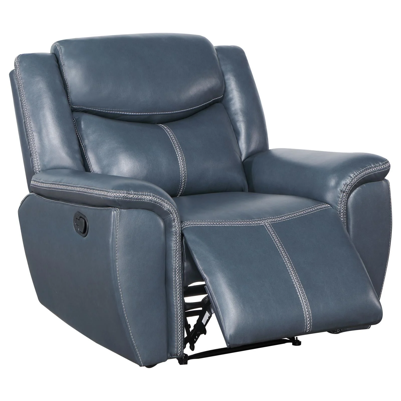 Sloane Blue Upholstered Motion Reclining Living Room Set - Image 18