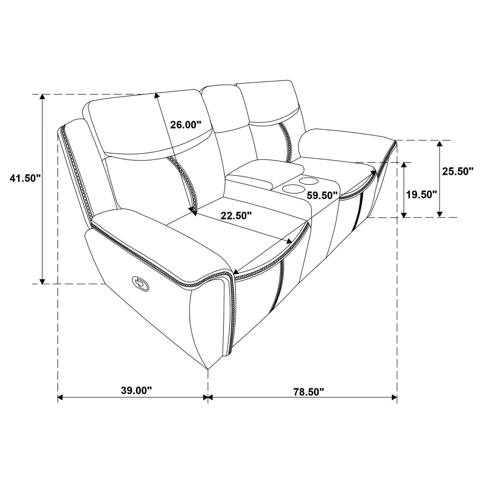 Sloane Blue Upholstered Motion Reclining Living Room Set - Image 28