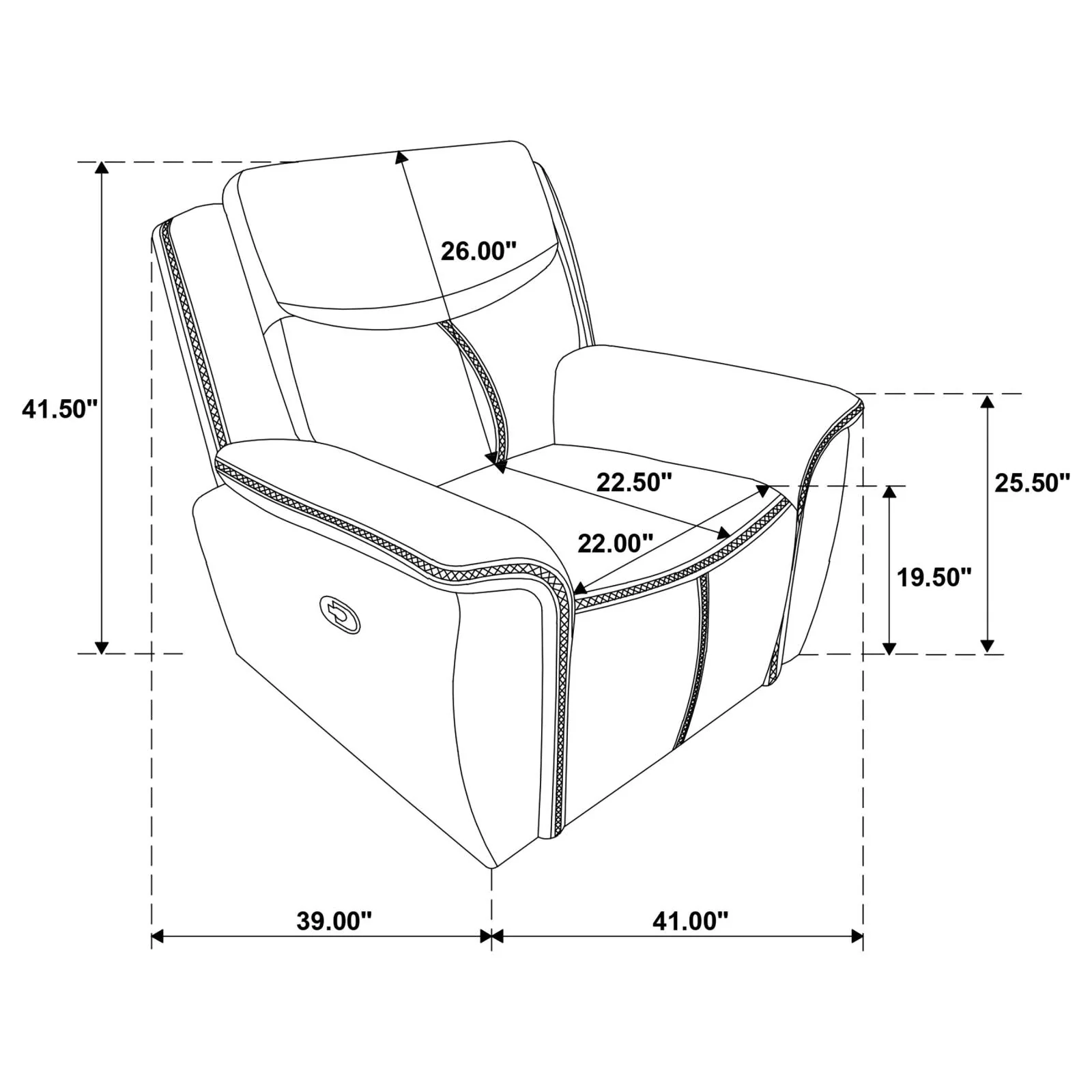 Sloane Blue Upholstered Motion Reclining Living Room Set - Image 29