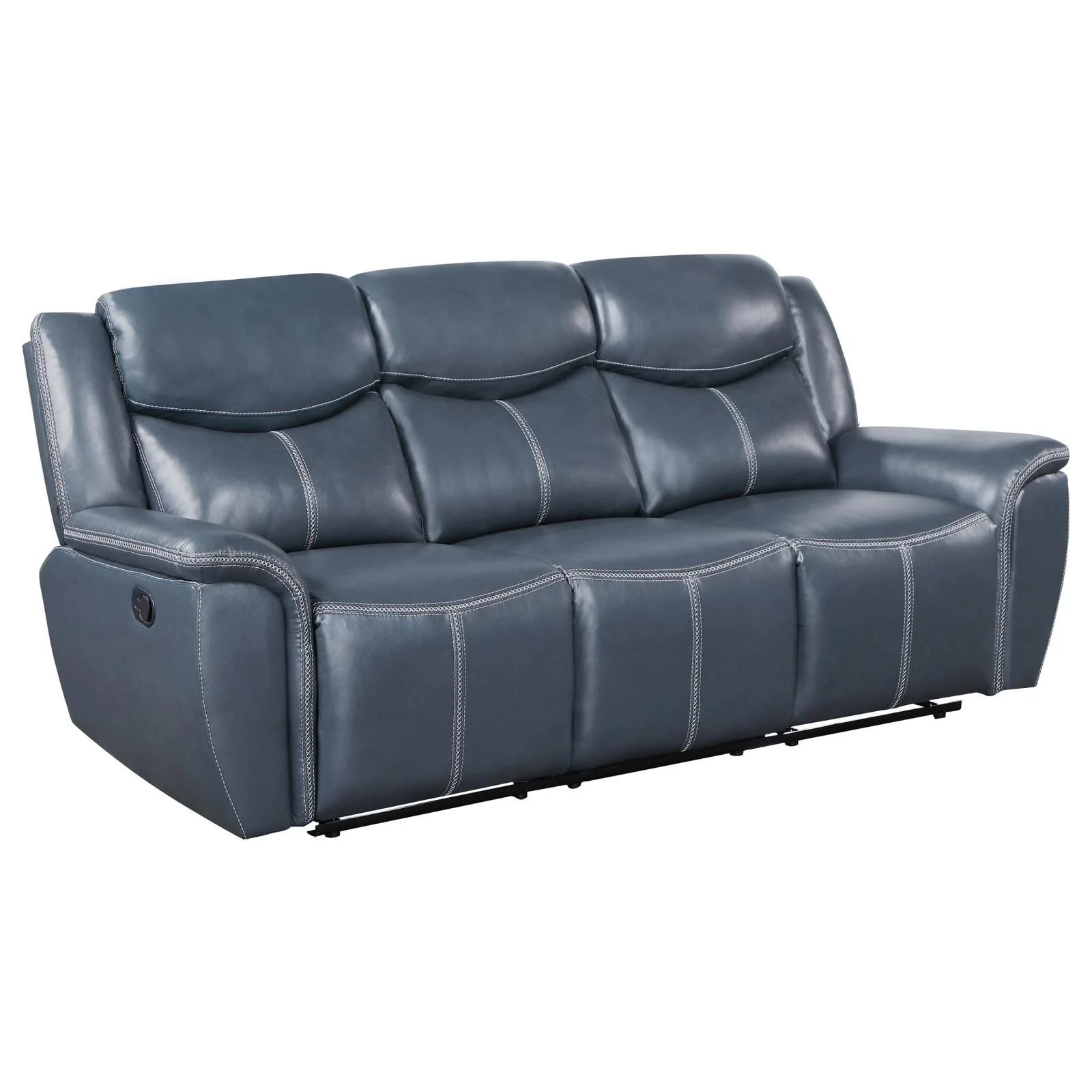 Sloane Blue Upholstered Motion Reclining Living Room Set - Image 7