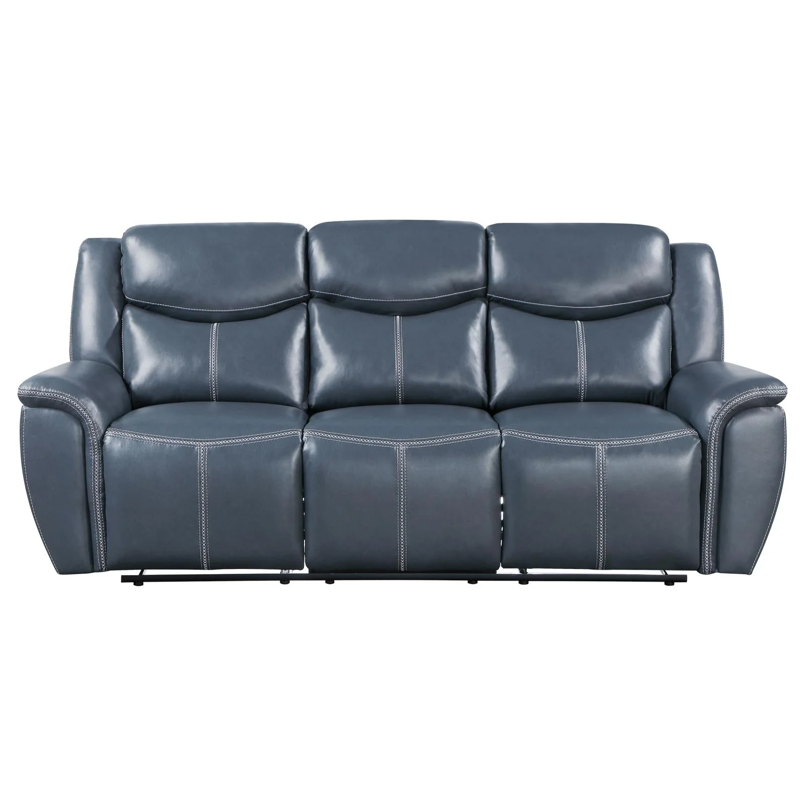 Sloane Blue Upholstered Motion Reclining Living Room Set - Image 9