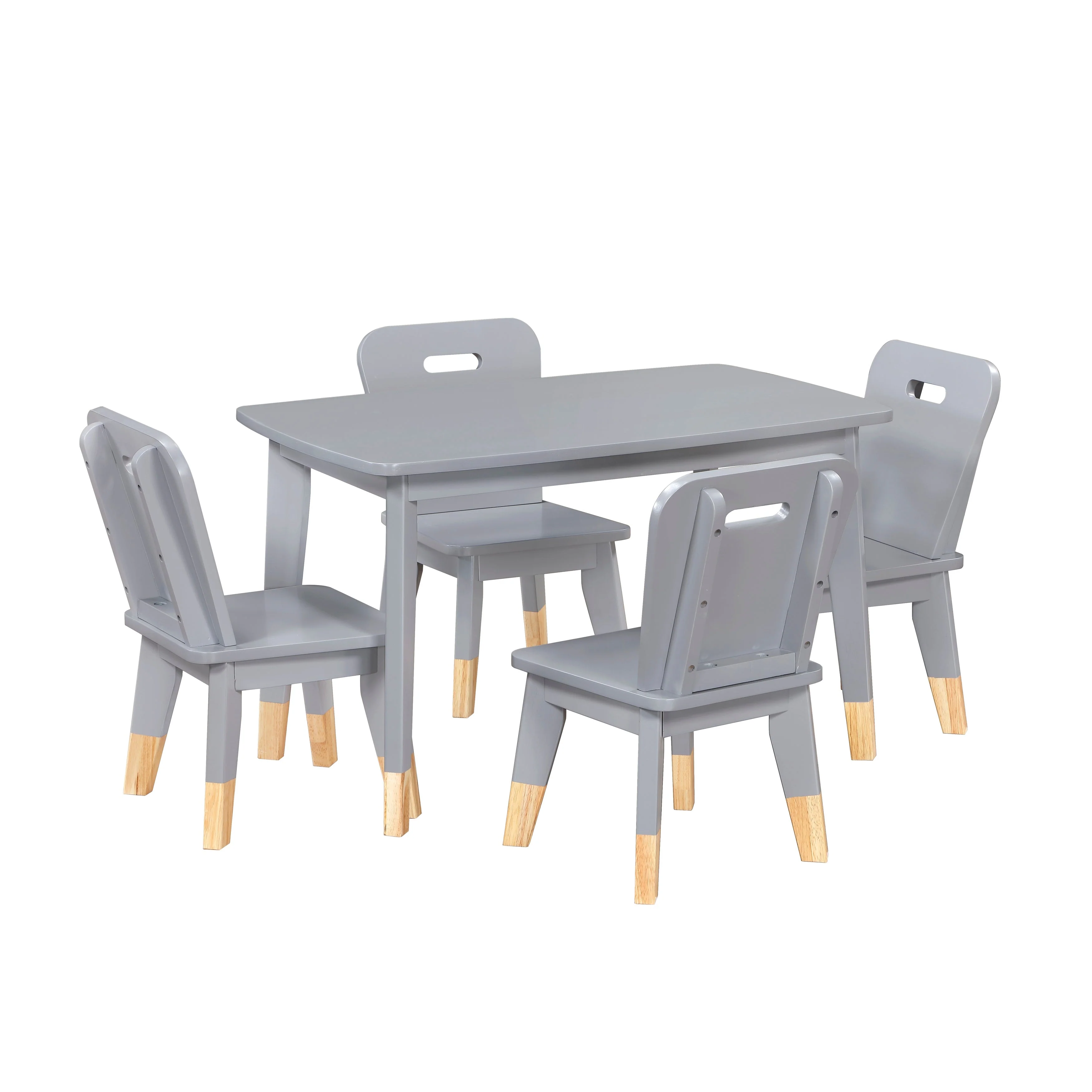 Sloane Gray 5-Piece Pack Children Table and Chairs Set