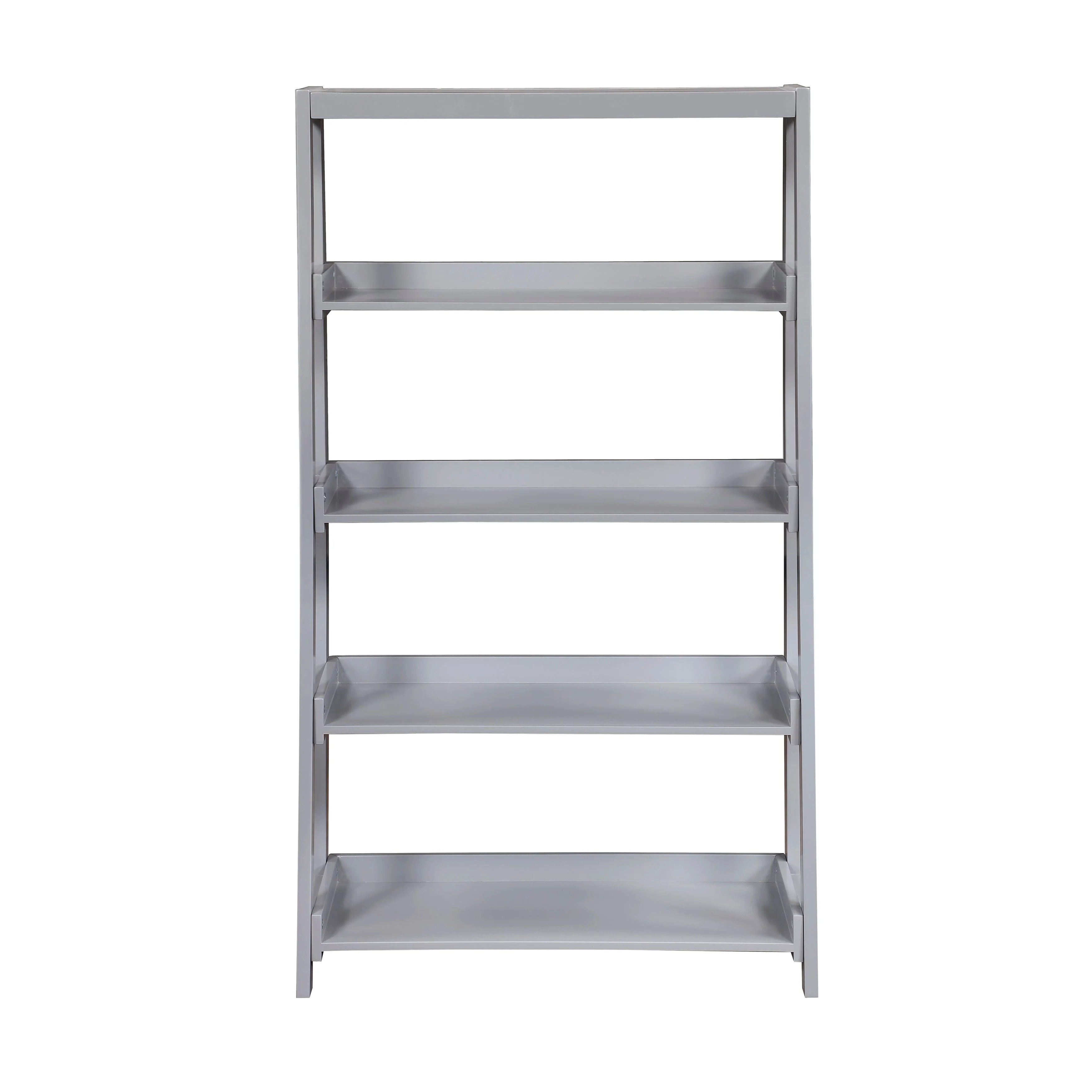 Sloane Gray Bookcase with 4 Fixed Shelves - Image 2