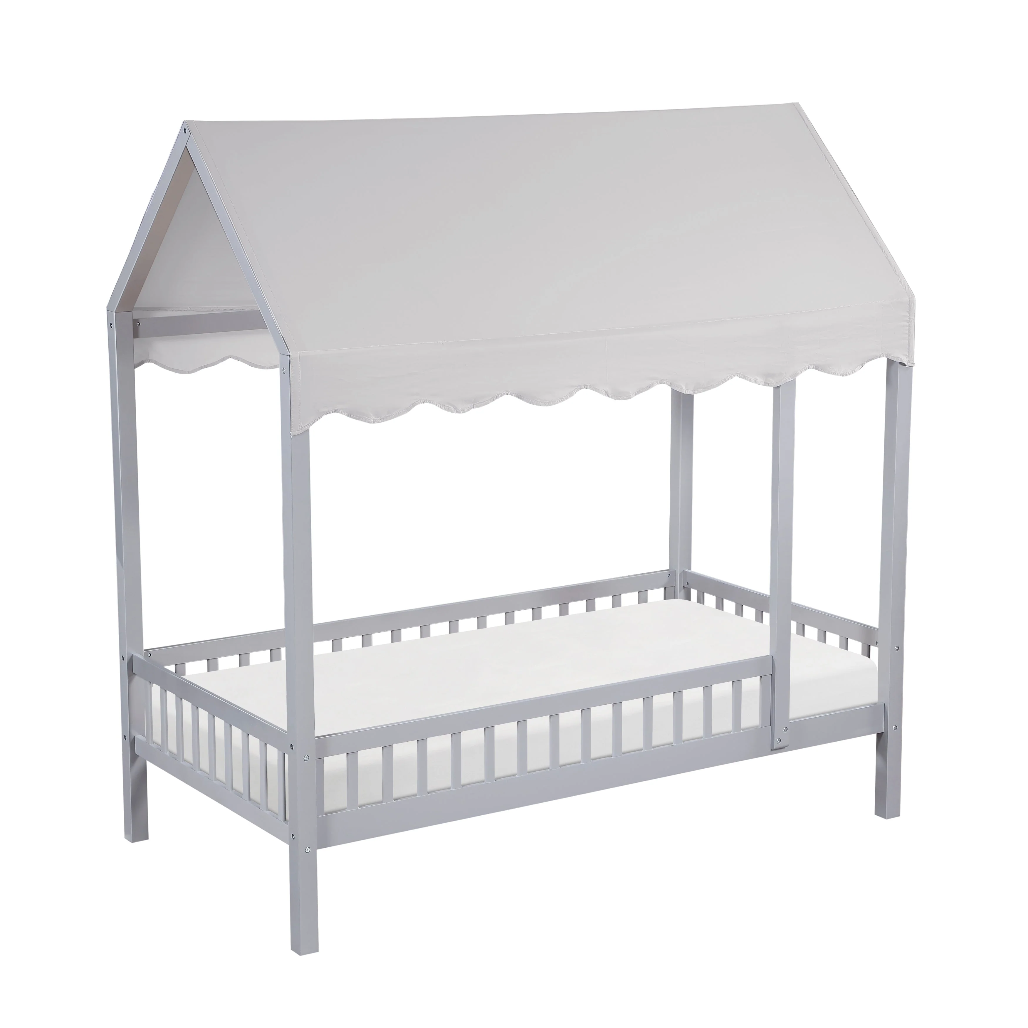 Sloane Gray Twin/Full Loft Bunk Bed with Chest and Hidden Desk - Image 37