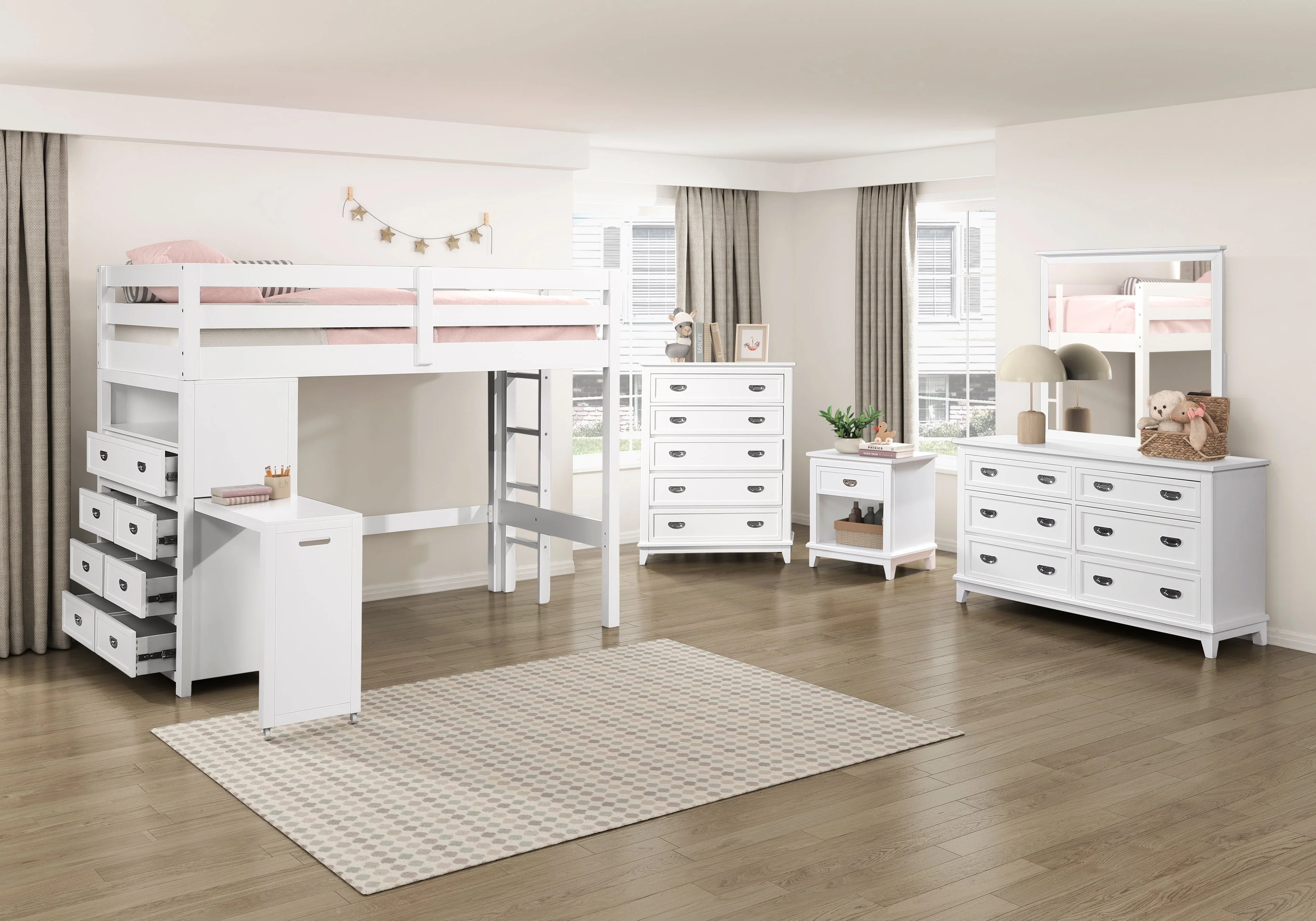 Sloane White Nightstand - Image 9