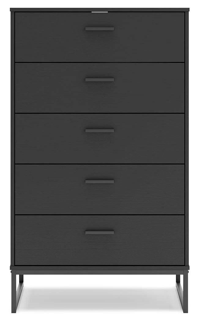 Socalle Black Chest of Drawers - Image 3
