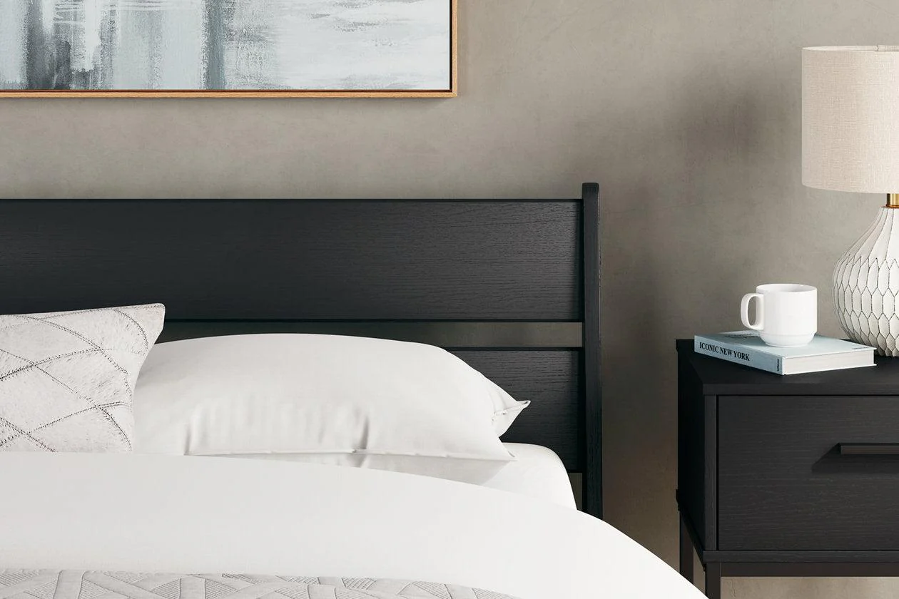 Socalle Black Queen Panel Platform Bed - Image 5