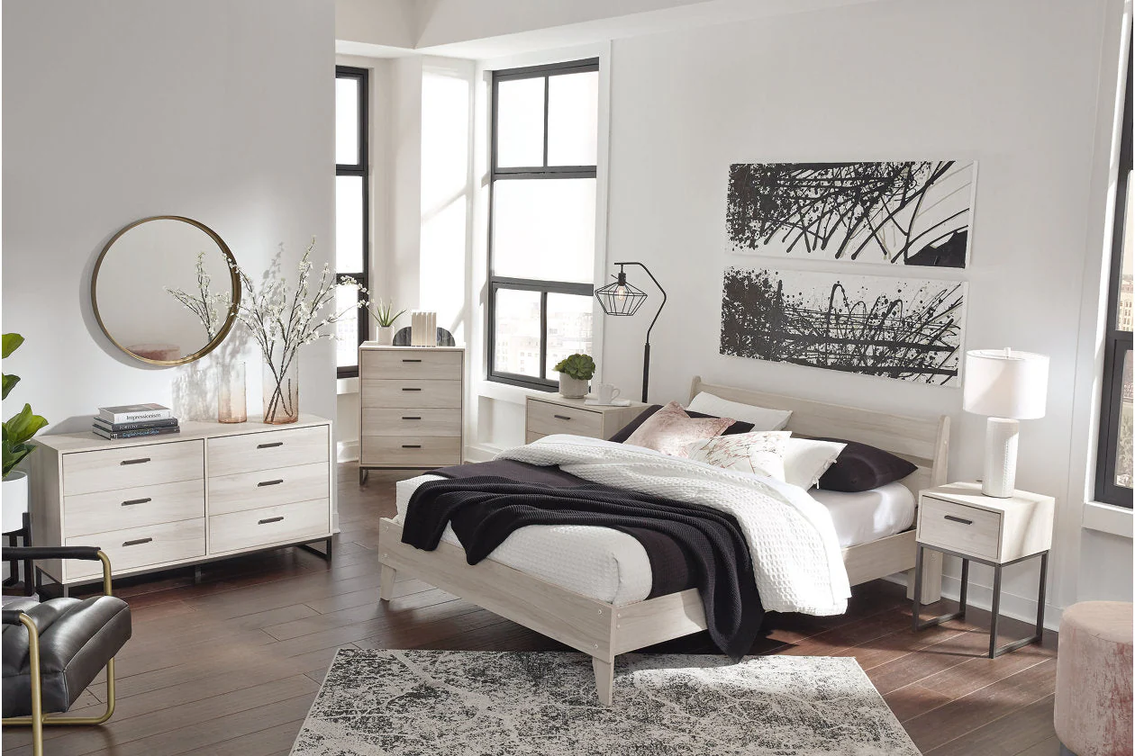 Socalle Natural Queen Platform Bed - Image 7