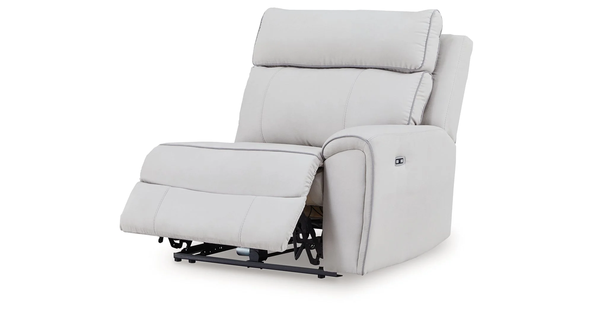 Social Pointe Pearl/Ash 7-Piece Reclining Sectional with Storage Consoles - Image 21