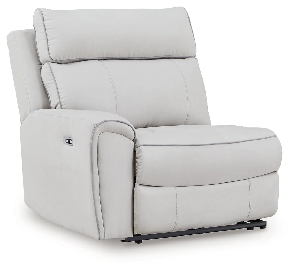 Social Pointe Pearl/Ash 7-Piece Reclining Sectional with Storage Consoles - Image 8