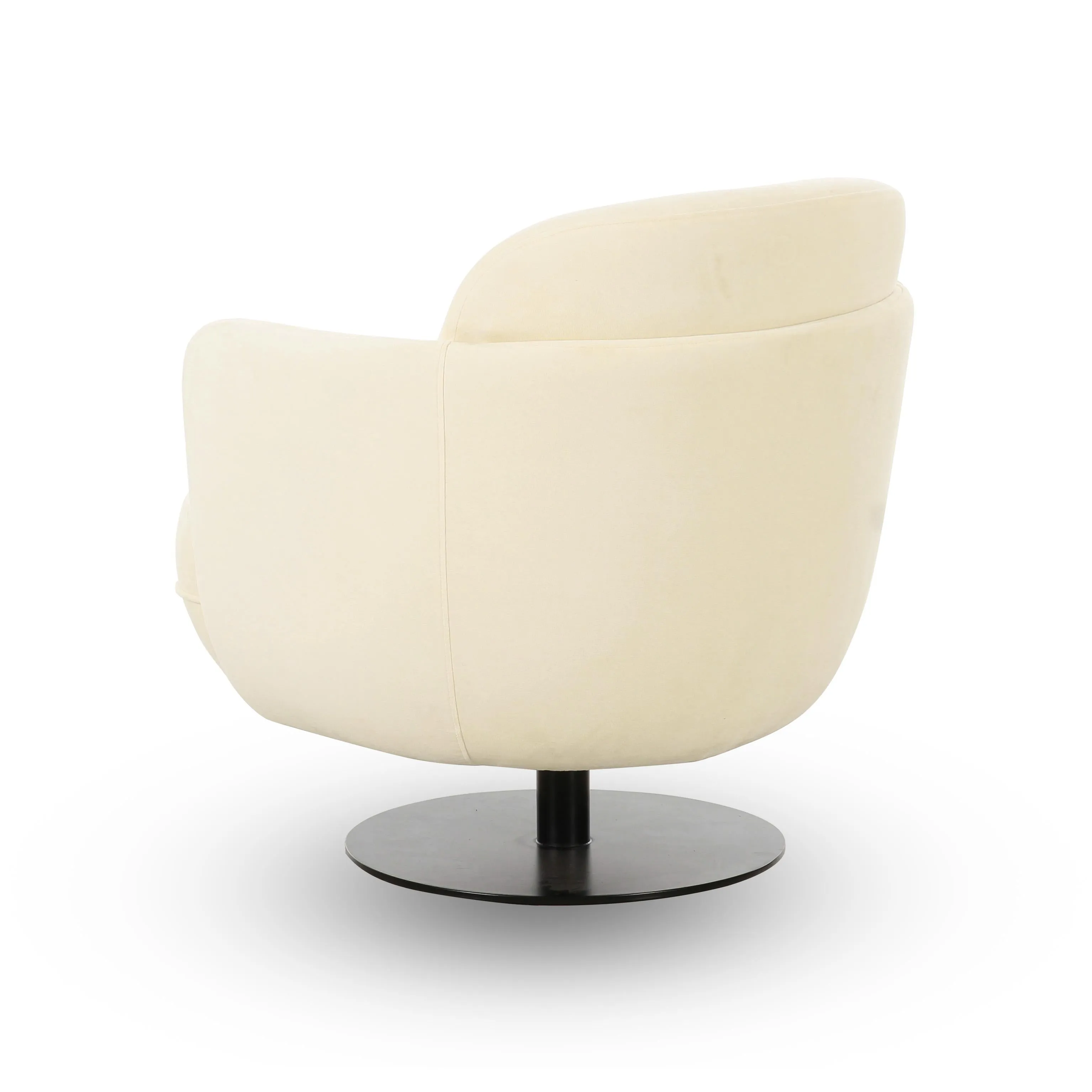 Solange Velvet Swivel Chair - Image 11