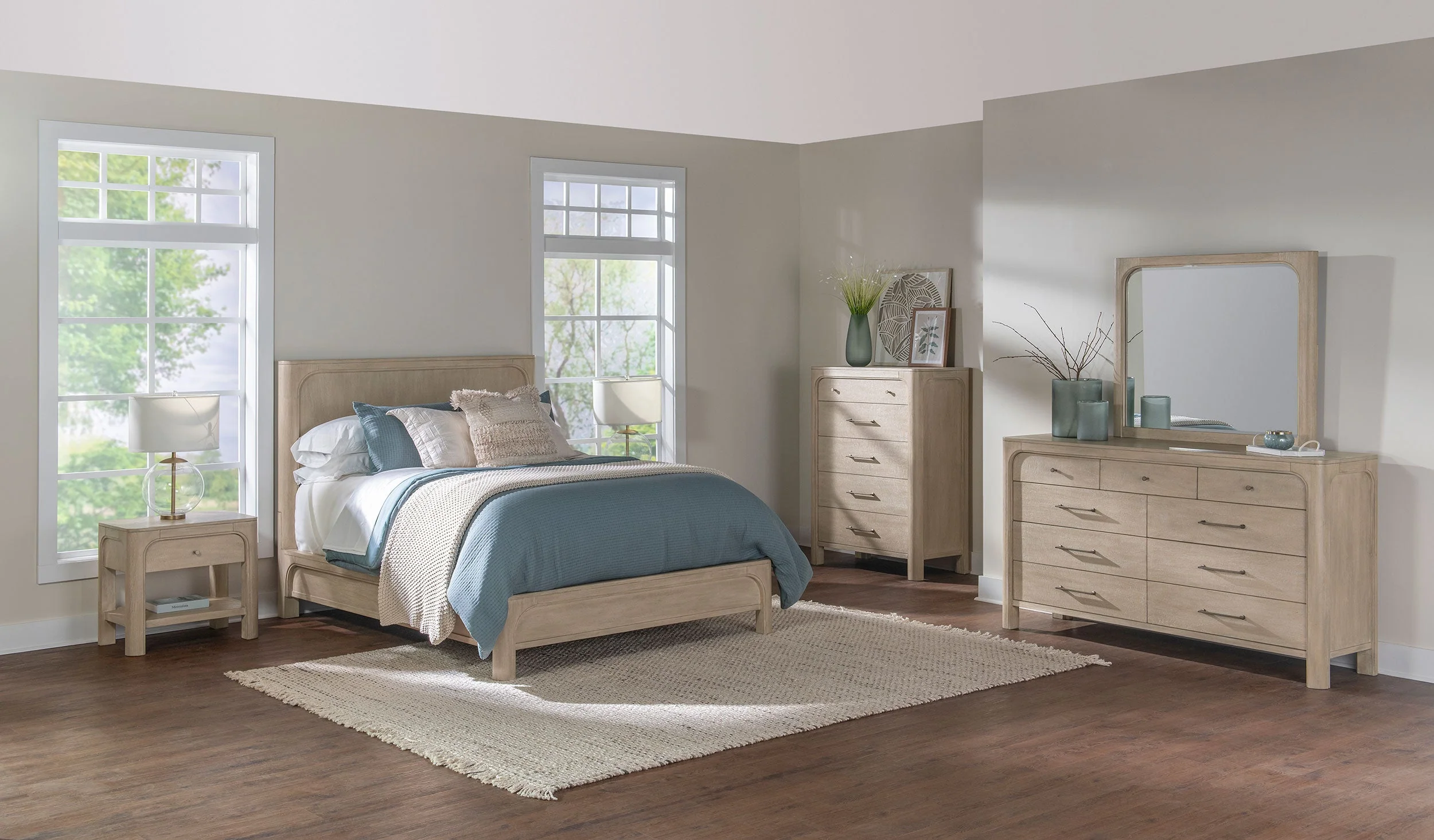Solano 55-inch Weathered Mango Eastern King Panel Bed - Image 12
